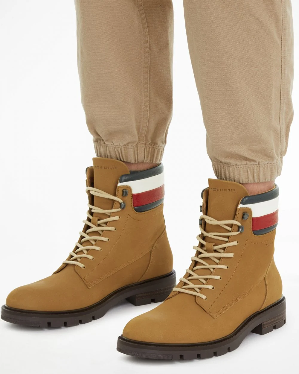Tommy Hilfiger Corporate Hilfiger Mens Nubuck Boots - Desert Khaki - Image 2