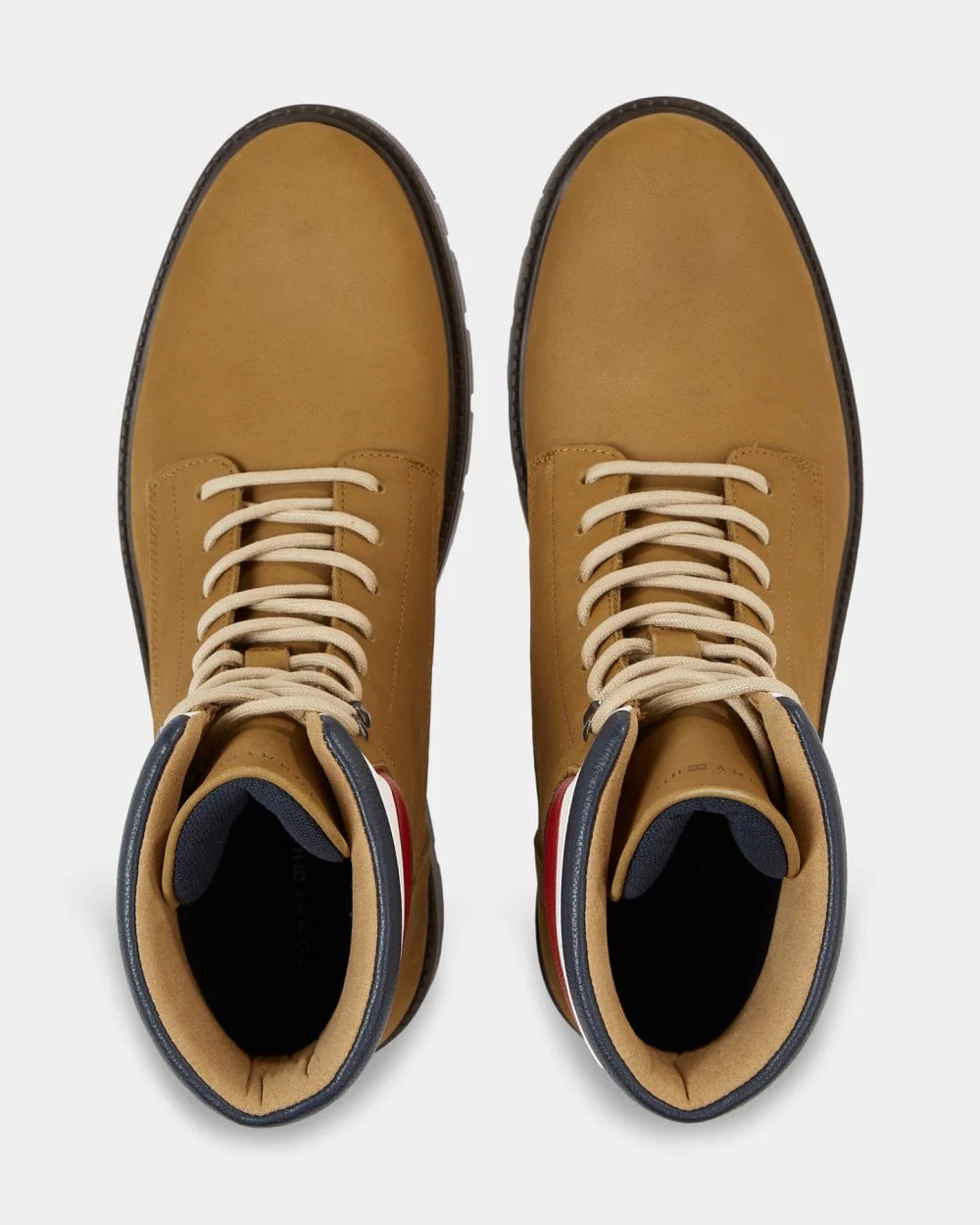 Tommy Hilfiger Corporate Hilfiger Mens Nubuck Boots - Desert Khaki - Image 3