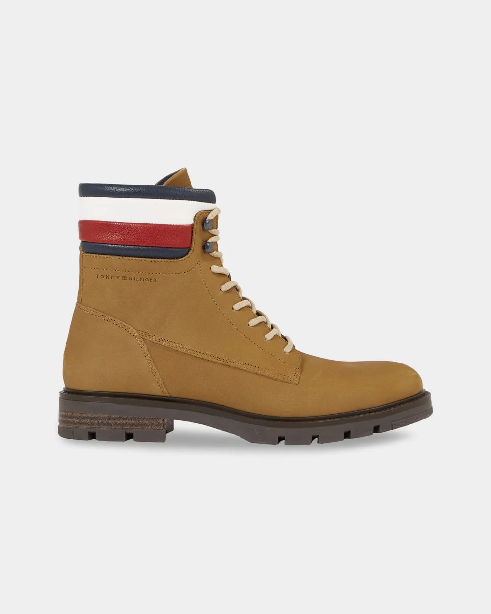 Tommy Hilfiger Corporate Hilfiger Mens Nubuck Boots - Desert Khaki - Image 4