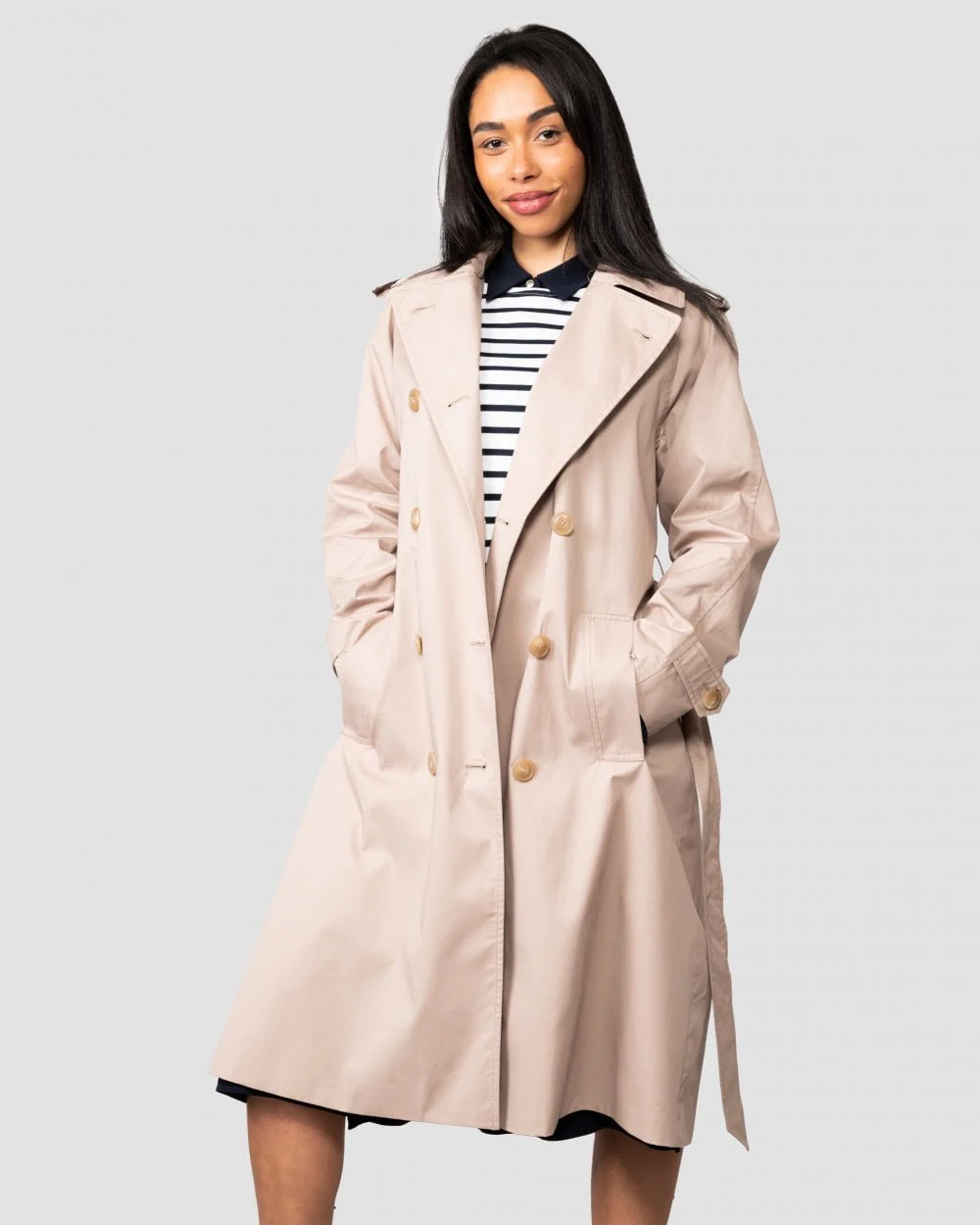 Tommy Hilfiger Cotton Blend Womens Trenchcoat - Image 3