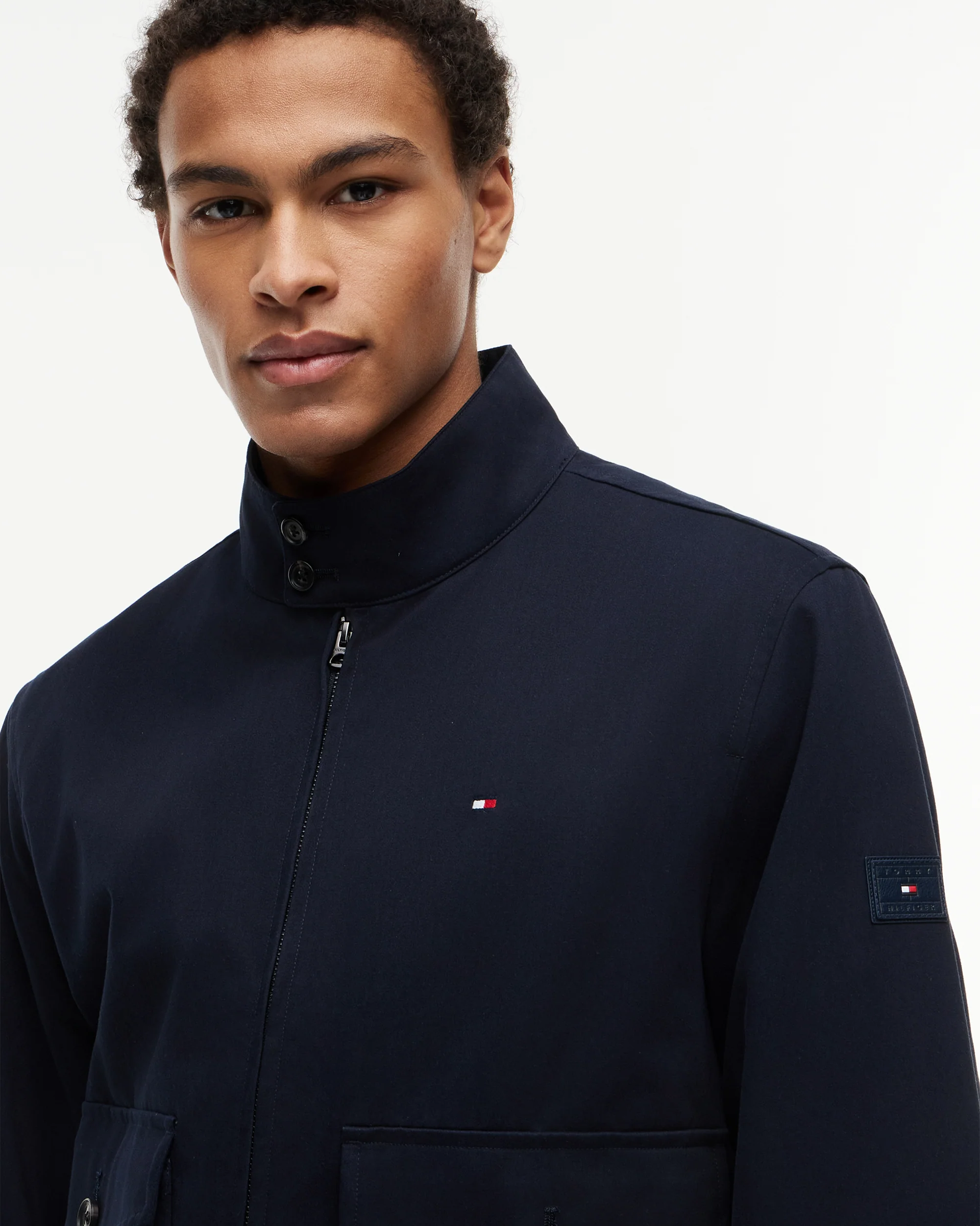 Tommy Hilfiger Cotton Mens Harrington Jacket - Desert Sky - Image 2