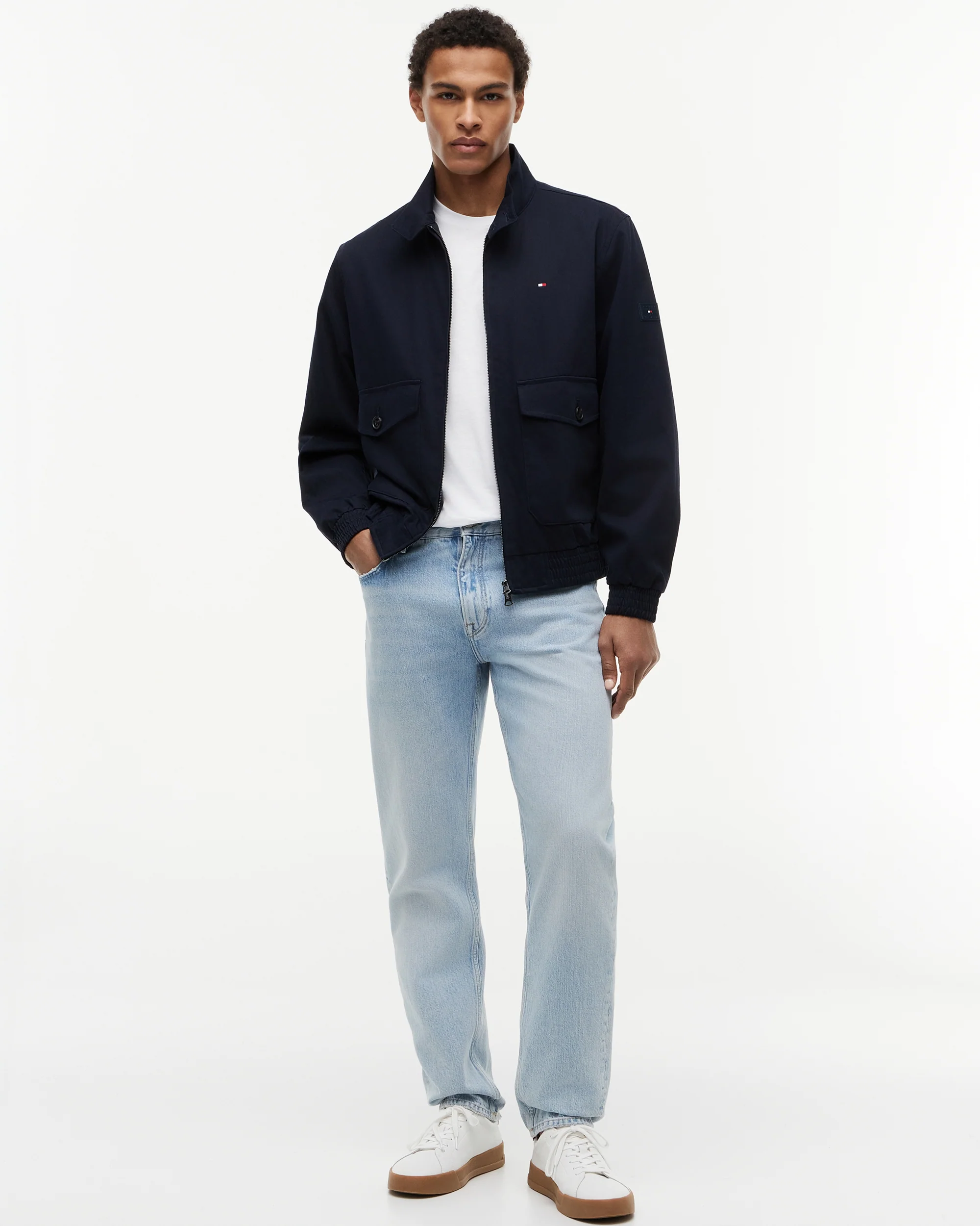 Tommy Hilfiger Cotton Mens Harrington Jacket - Desert Sky - Image 4