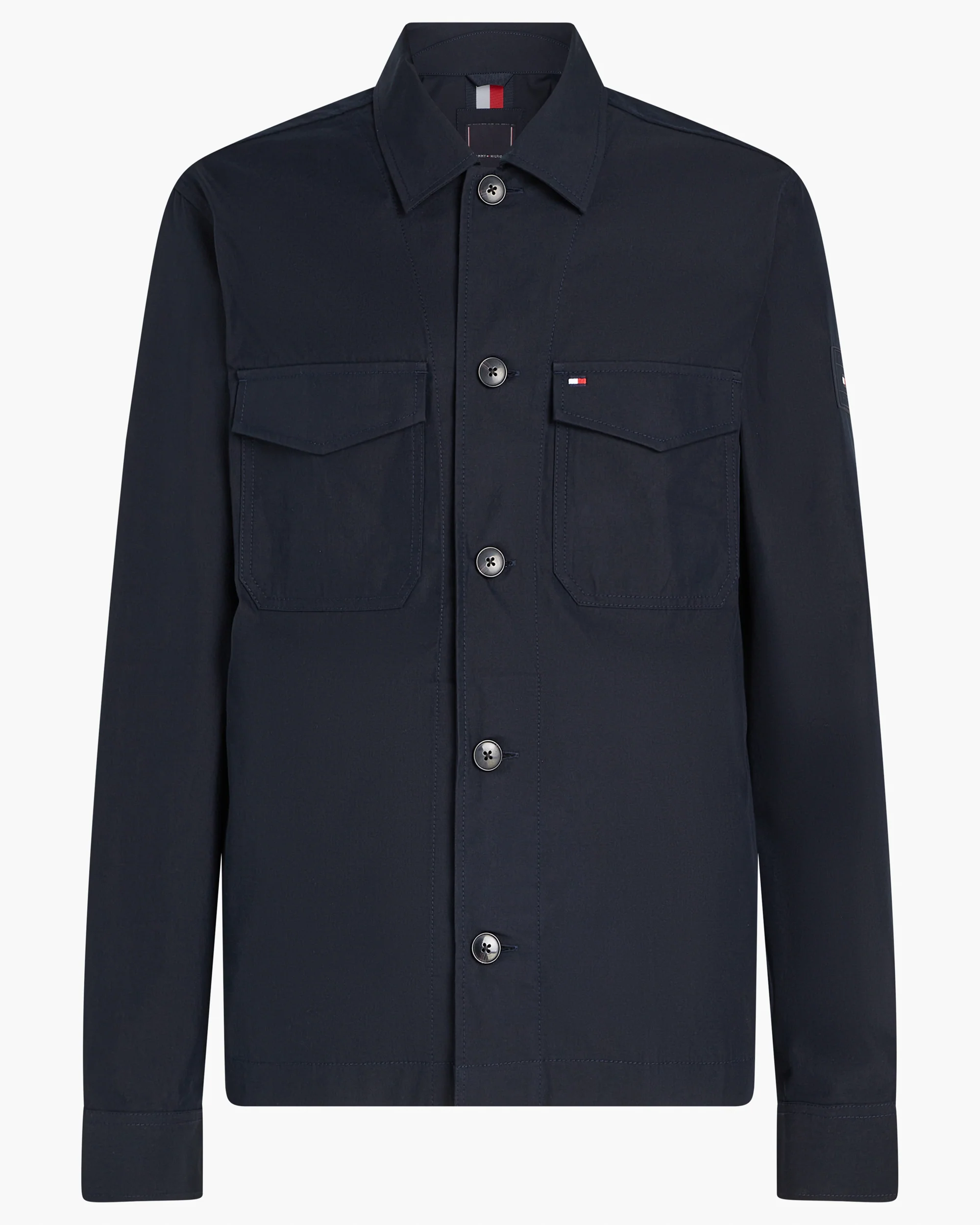 Tommy Hilfiger Cotton Nylon Mens Shirt Jacket - Desert Sky - Image 6