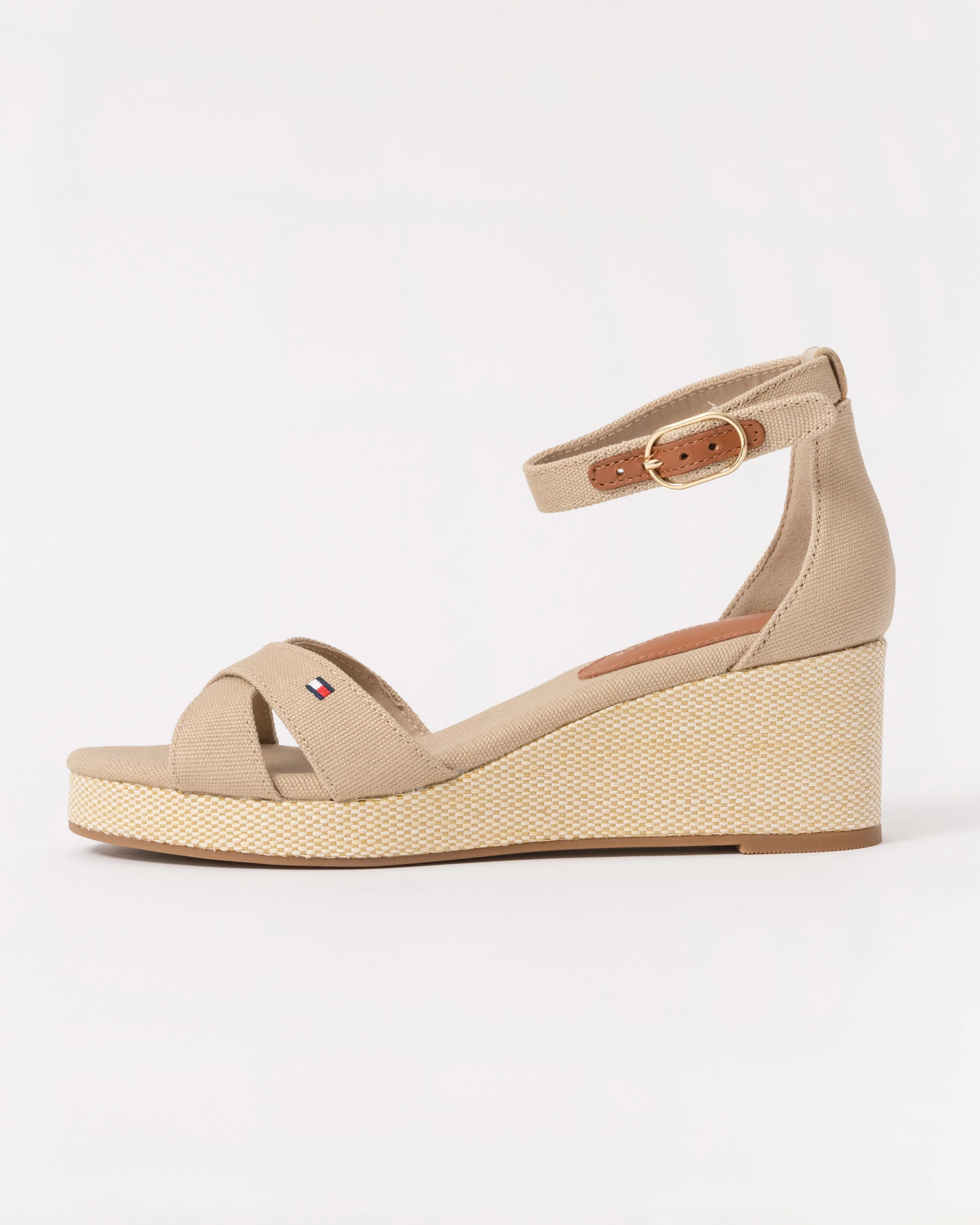 Tommy Hilfiger Criss-Cross Womens Wedge Espadrille - Horseradish - Image 2