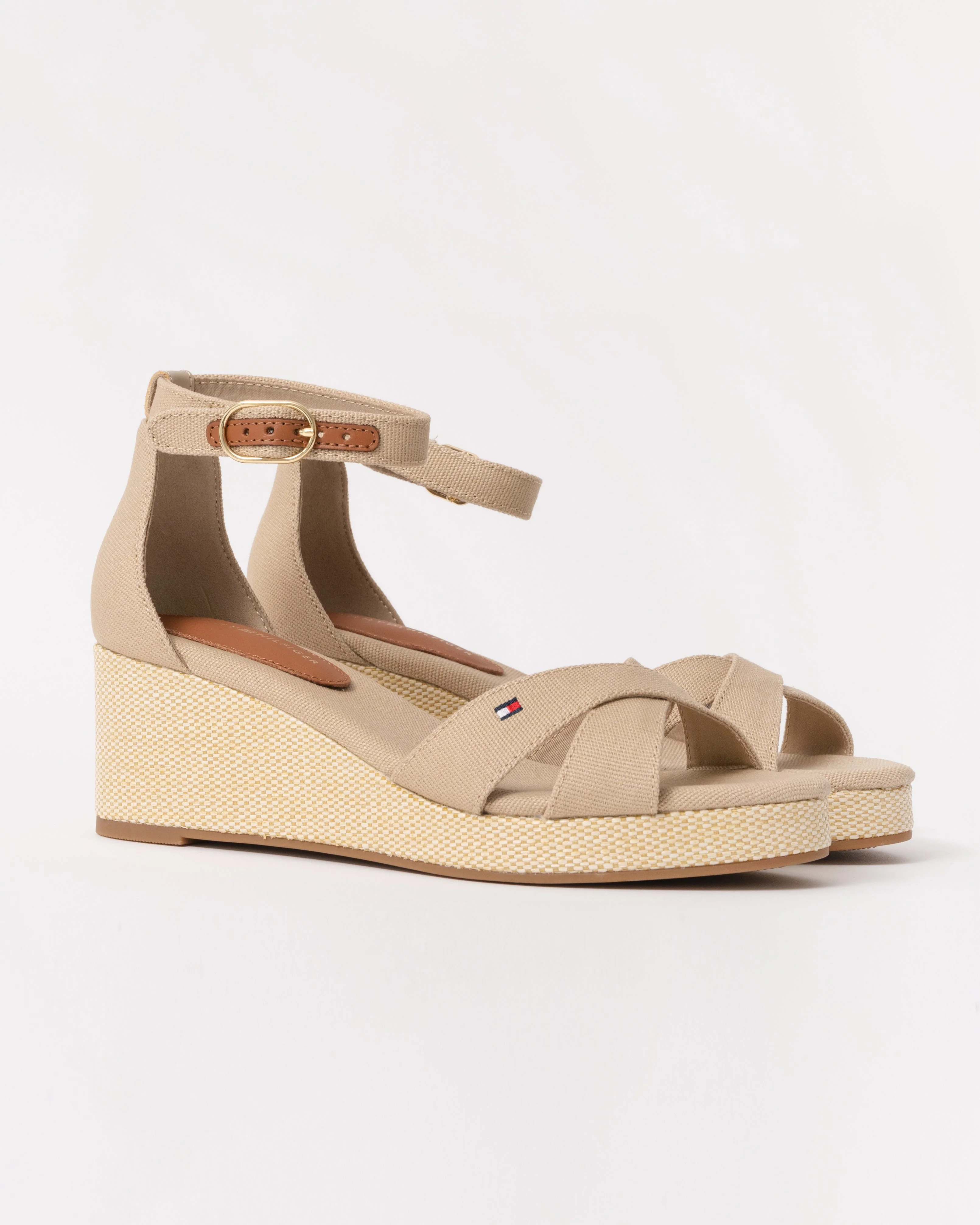 Tommy Hilfiger Criss-Cross Womens Wedge Espadrille - Horseradish - Image 5