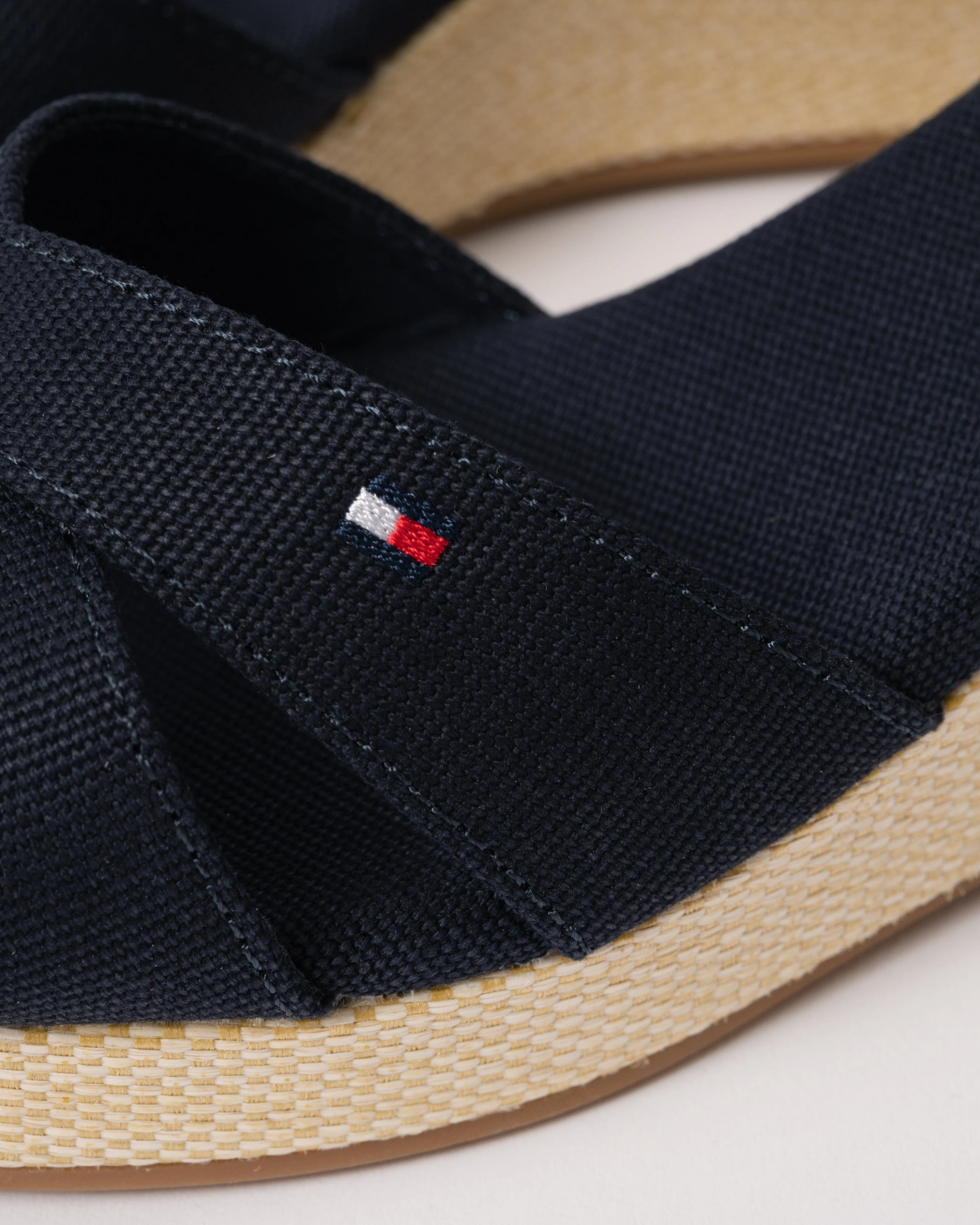 Tommy Hilfiger Criss-Cross Womens Wedge Espadrille - Space Blue - Image 4
