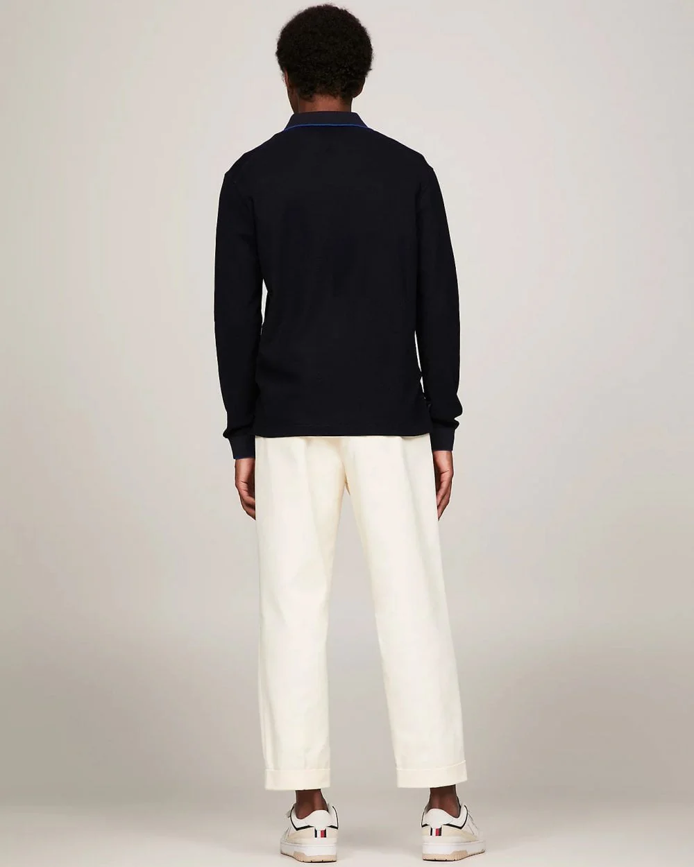 Tommy Hilfiger DC Structure Long Sleeve Mens Slim Polo - Image 4