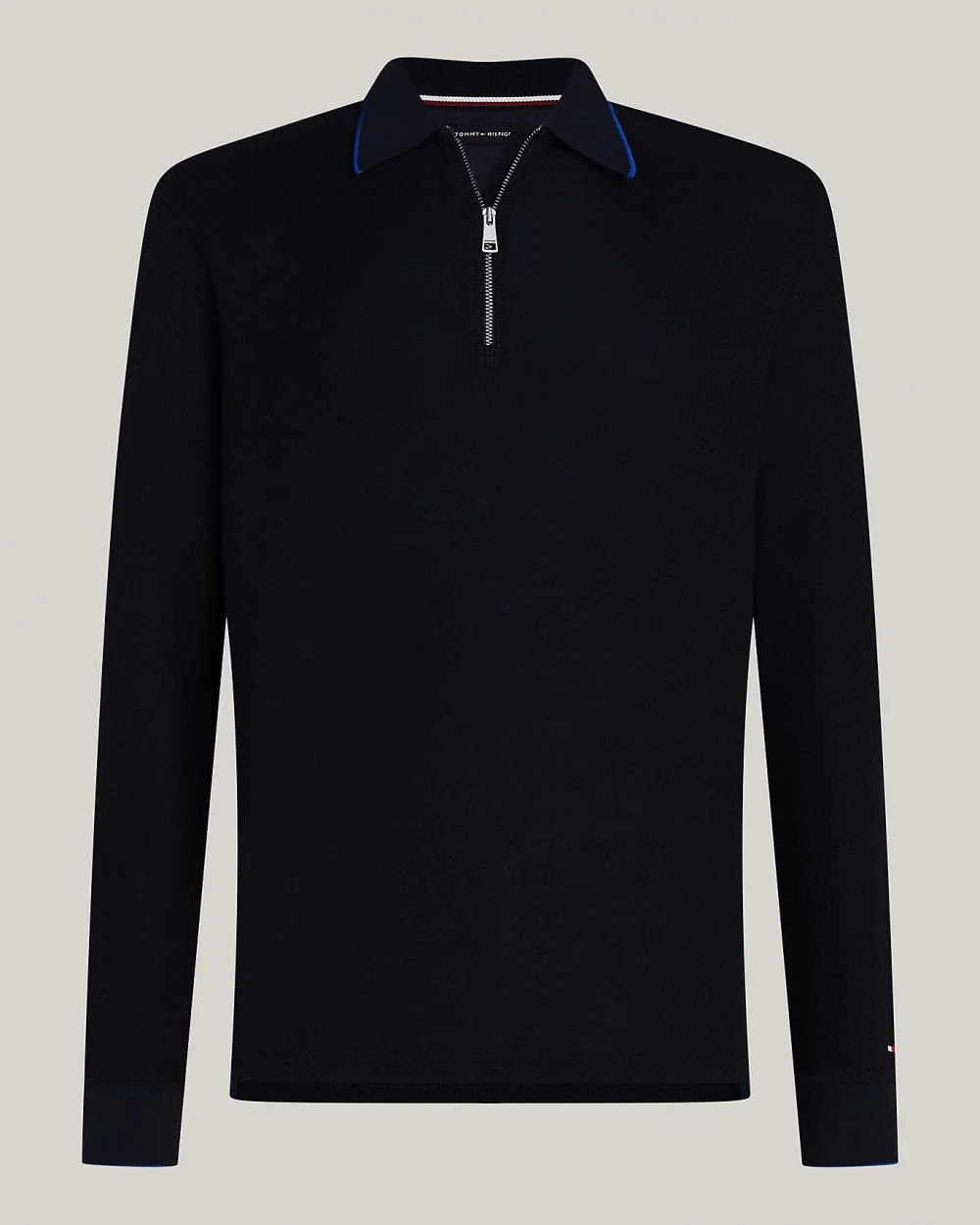 Tommy Hilfiger DC Structure Long Sleeve Mens Slim Polo - Image 5