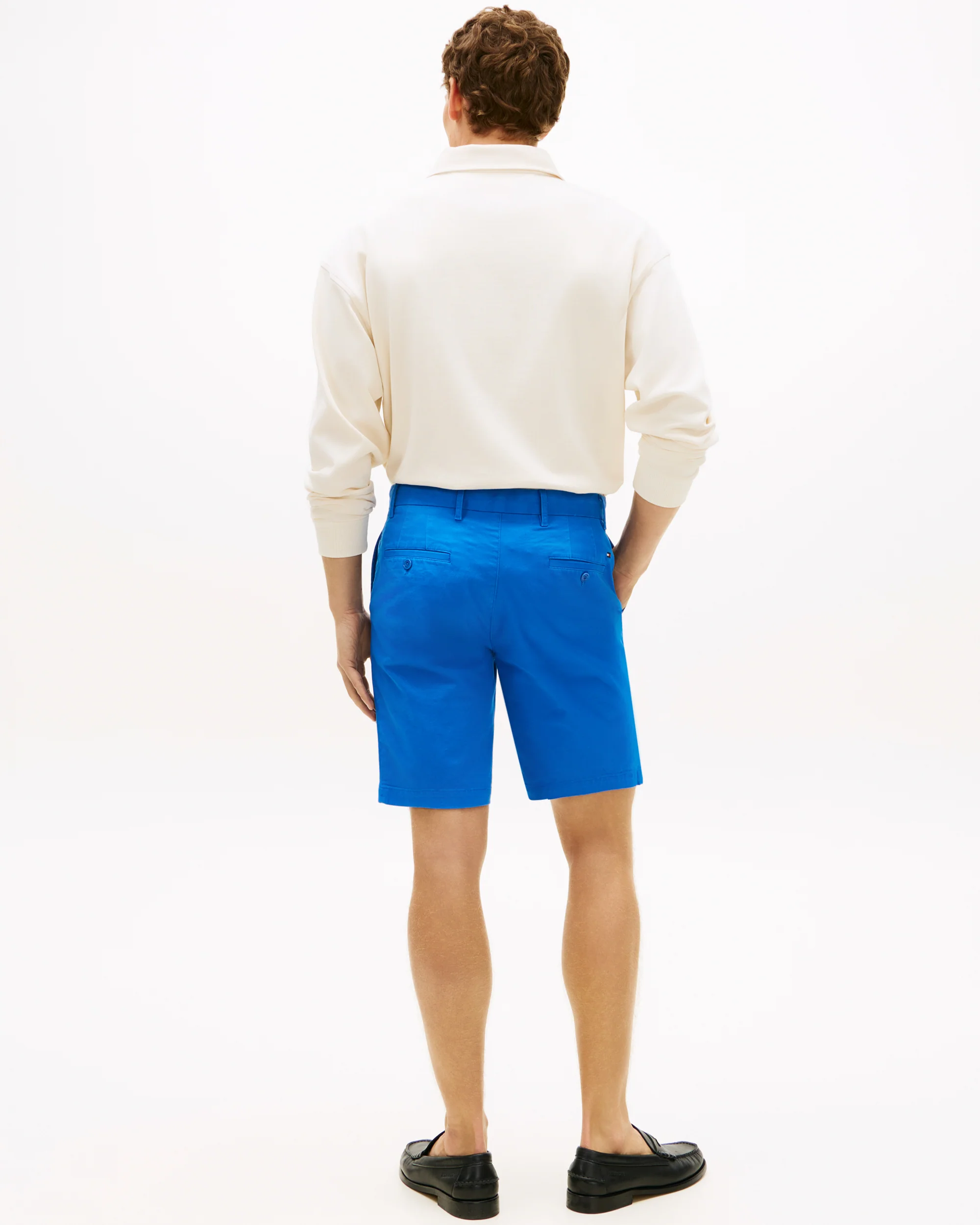 Tommy Hilfiger Denton 9.5 Inch Essential Mens Twill Shorts - Blue Orbit - Image 4
