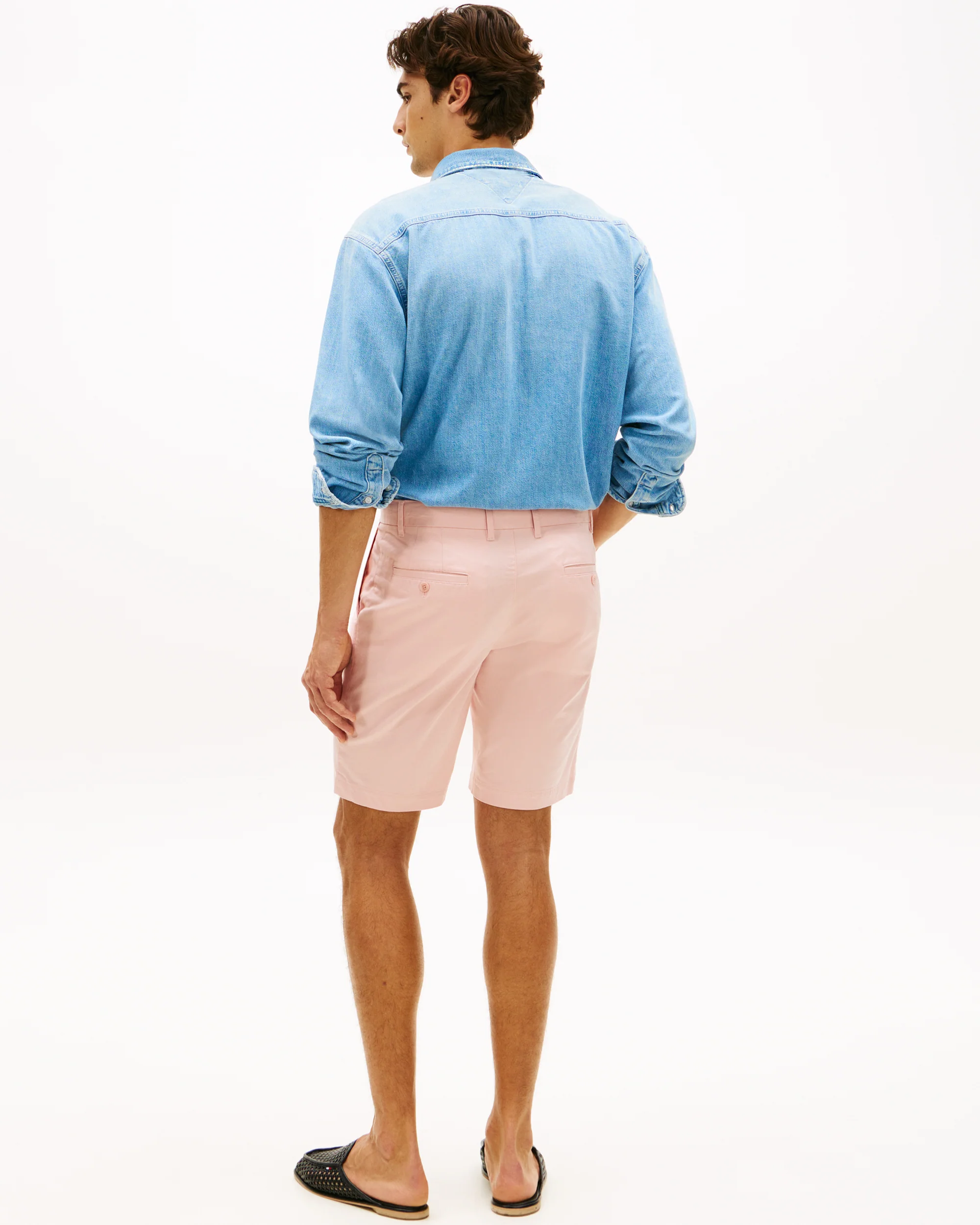 Tommy Hilfiger Denton 9.5 Inch Essential Mens Twill Shorts - Delicate Petal - Image 4
