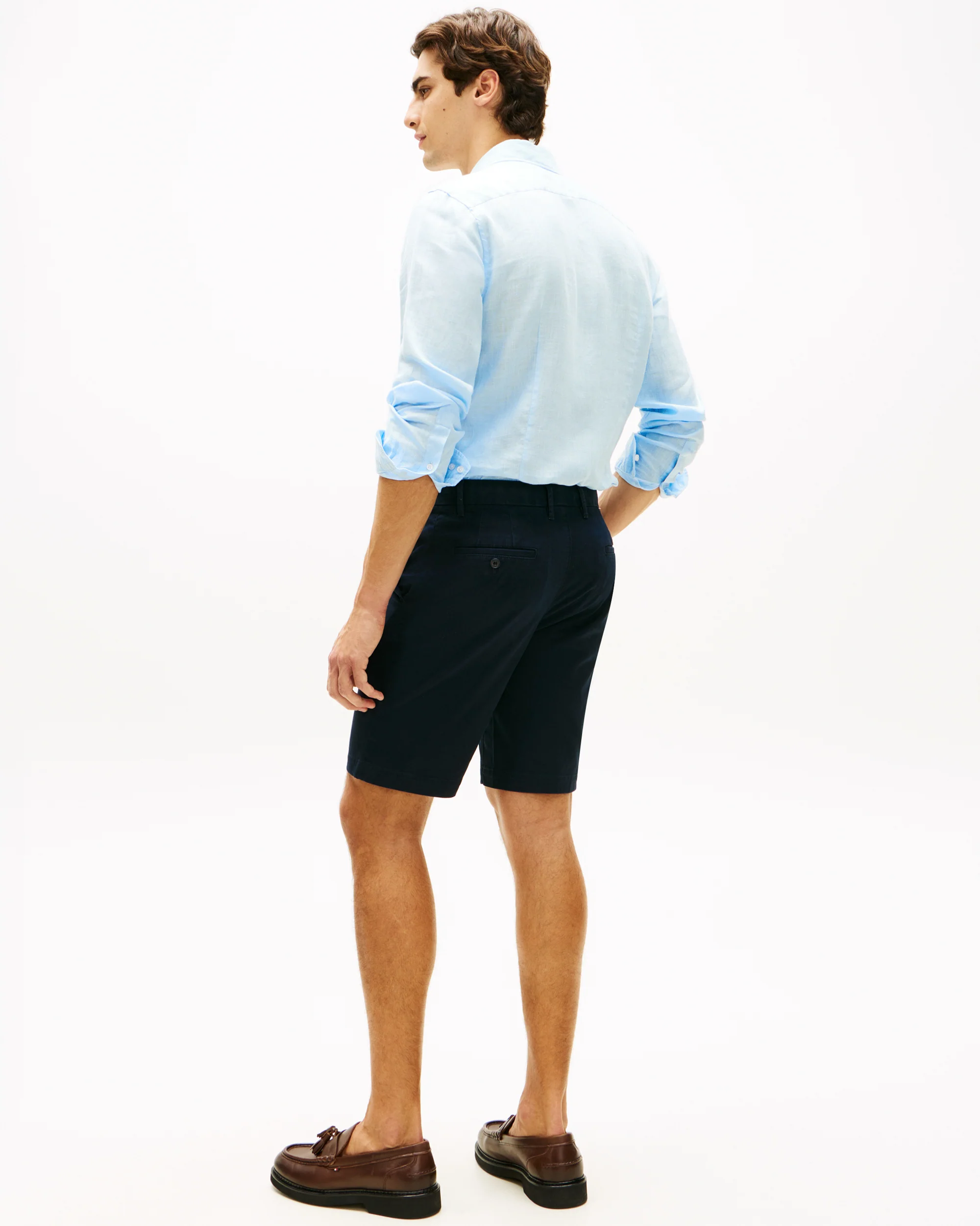 Tommy Hilfiger Denton 9.5 Inch Essential Mens Twill Shorts - Desert Sky - Image 4