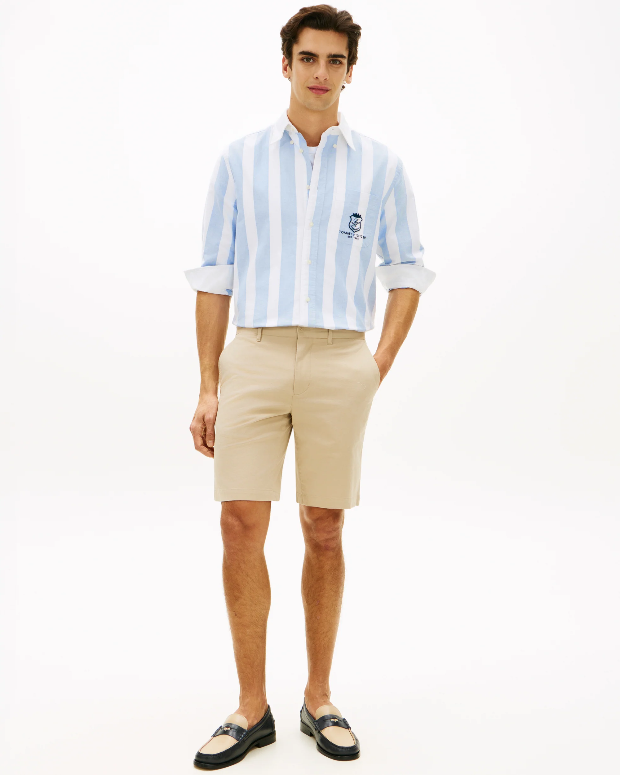 Tommy Hilfiger Denton 9.5 Inch Essential Mens Twill Shorts - Sandalwood - Image 3