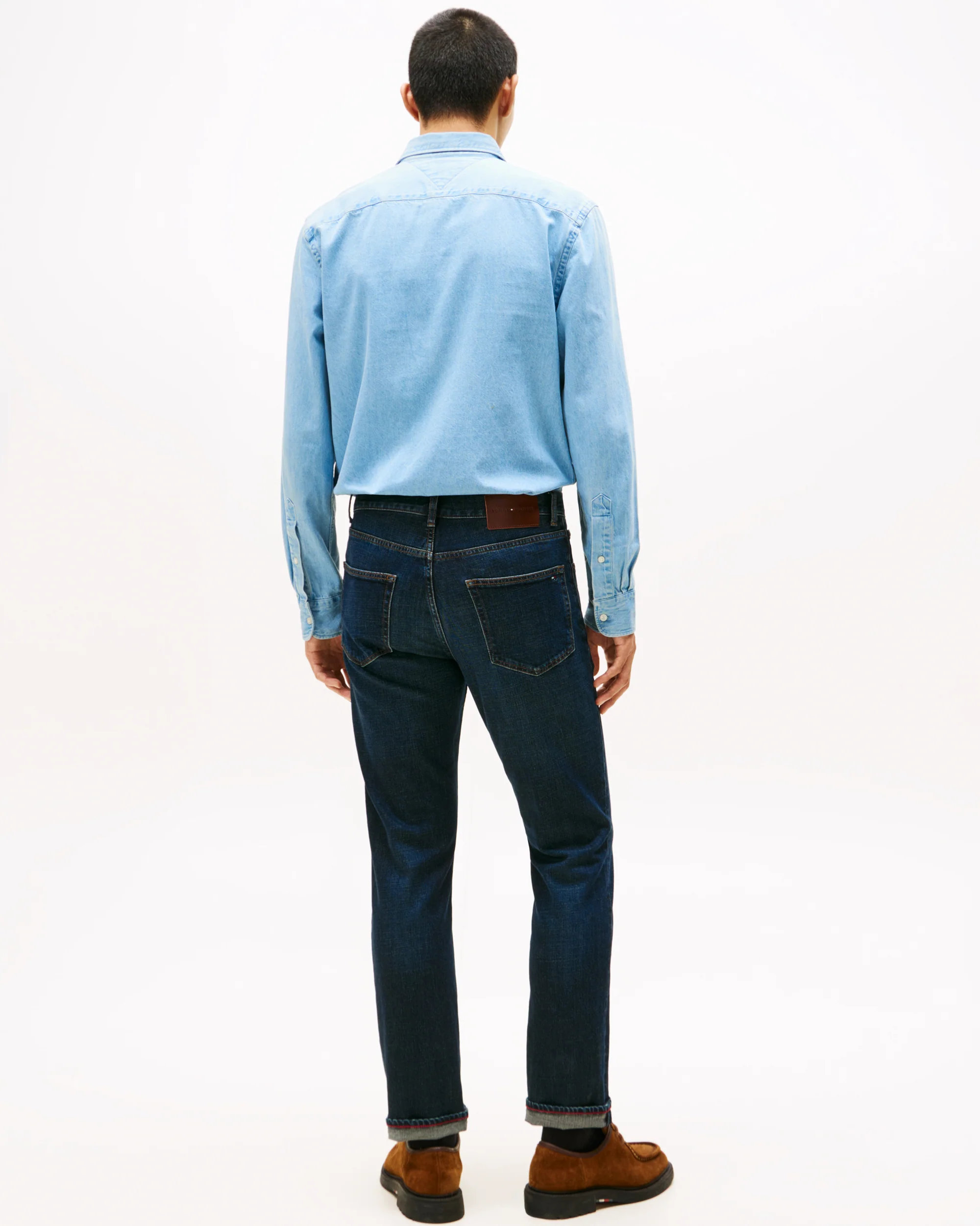 Tommy Hilfiger Denton Mens Straight Leg Jeans - Blacker Blue - Image 4