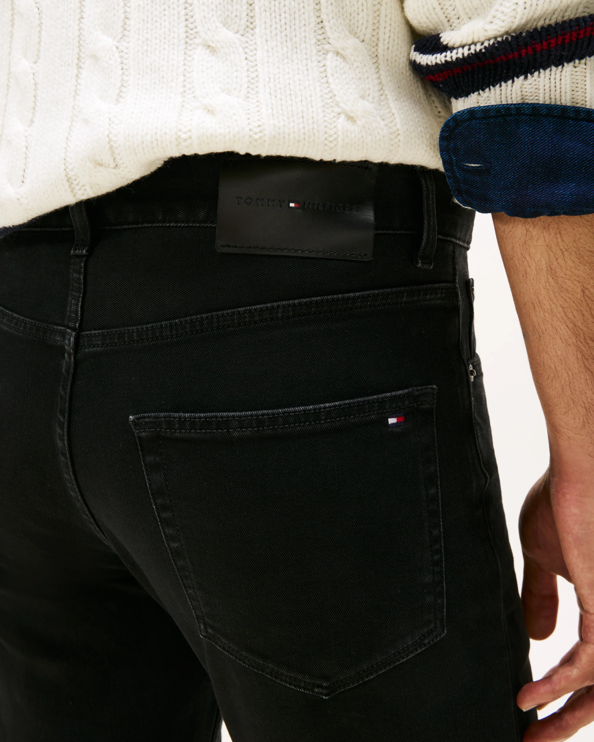 Tommy Hilfiger Denton Mens Straight Leg Jeans - Croft Black - Image 2