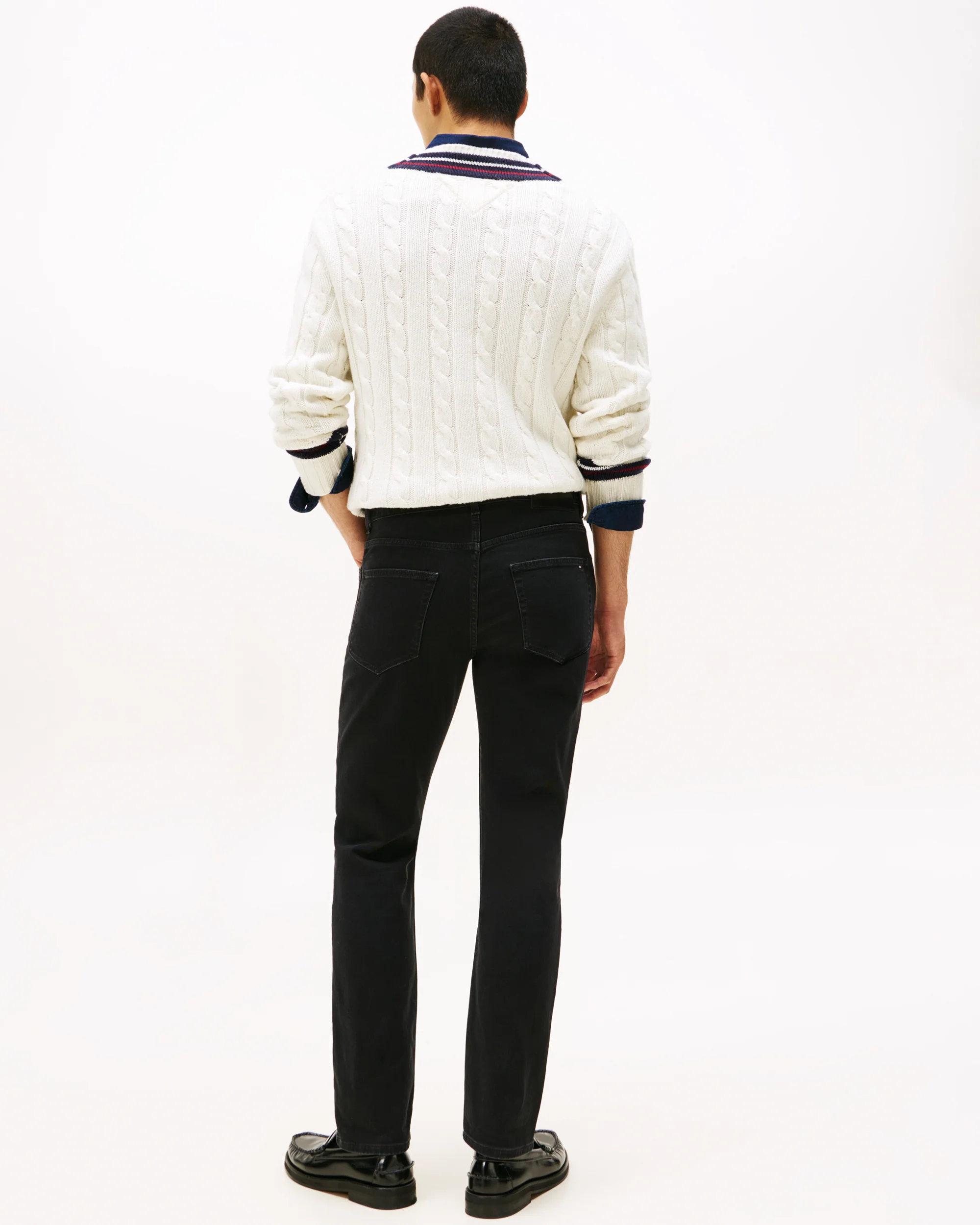Tommy Hilfiger Denton Mens Straight Leg Jeans - Croft Black - Image 4