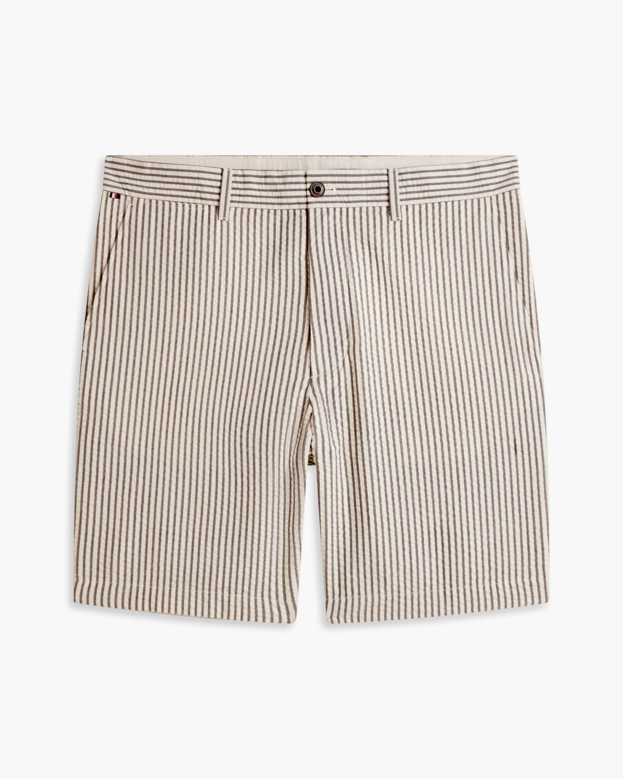 Tommy Hilfiger Dover 8 Inch Seersucker Strip Mens Shorts - Desert Sky/Ecru - Image 5