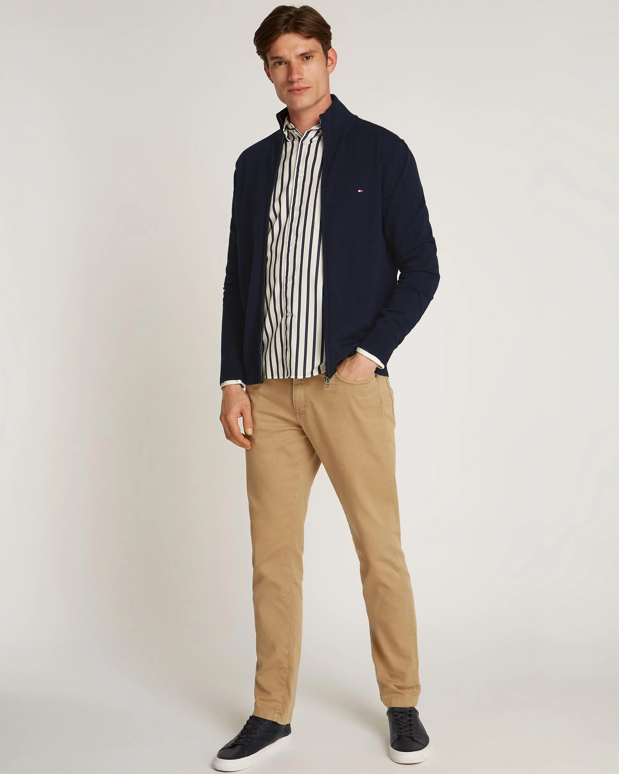 Tommy Hilfiger Essential Cotton Zip Through Sweatshirt - Image 3