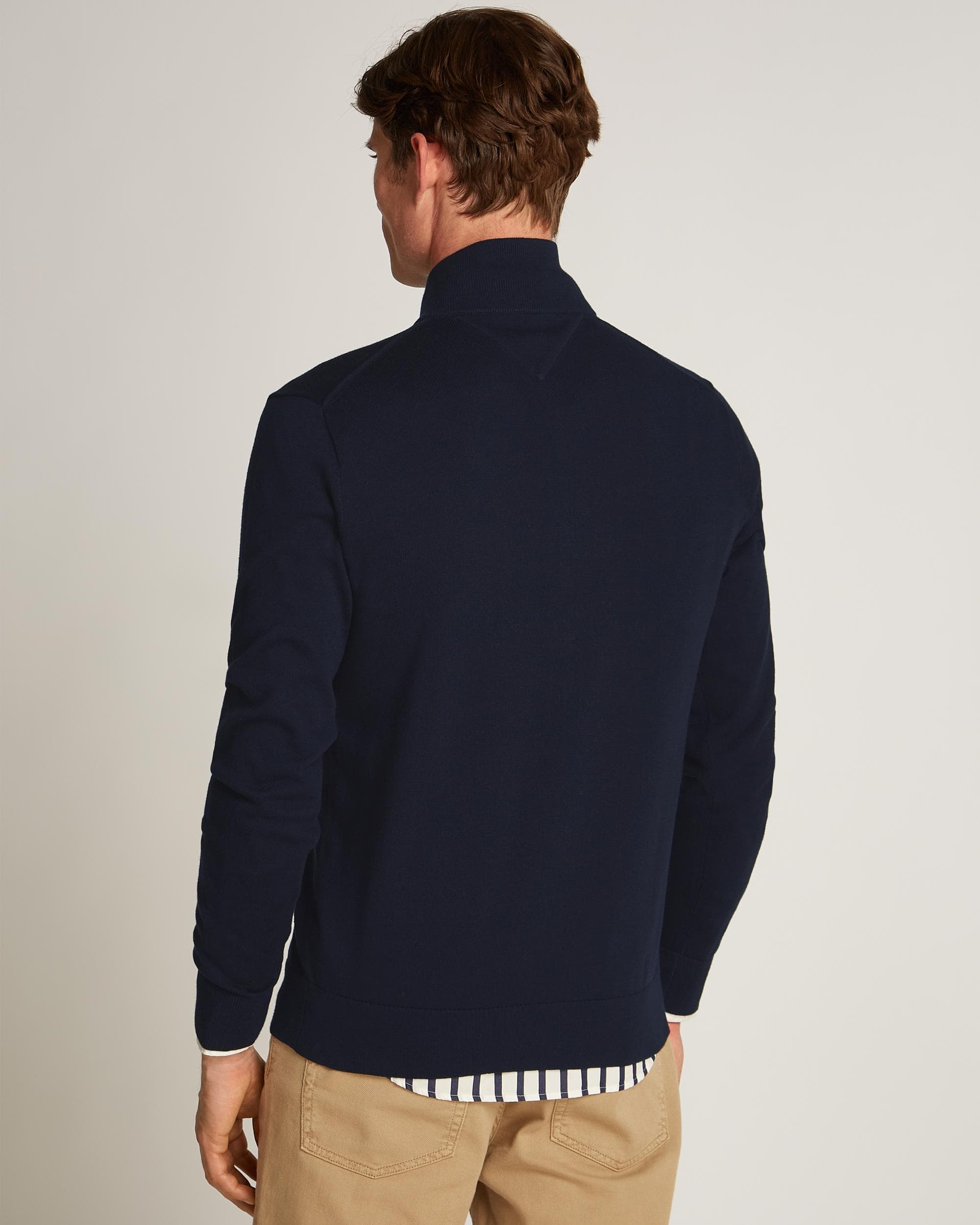Tommy Hilfiger Essential Cotton Zip Through Sweatshirt - Image 4