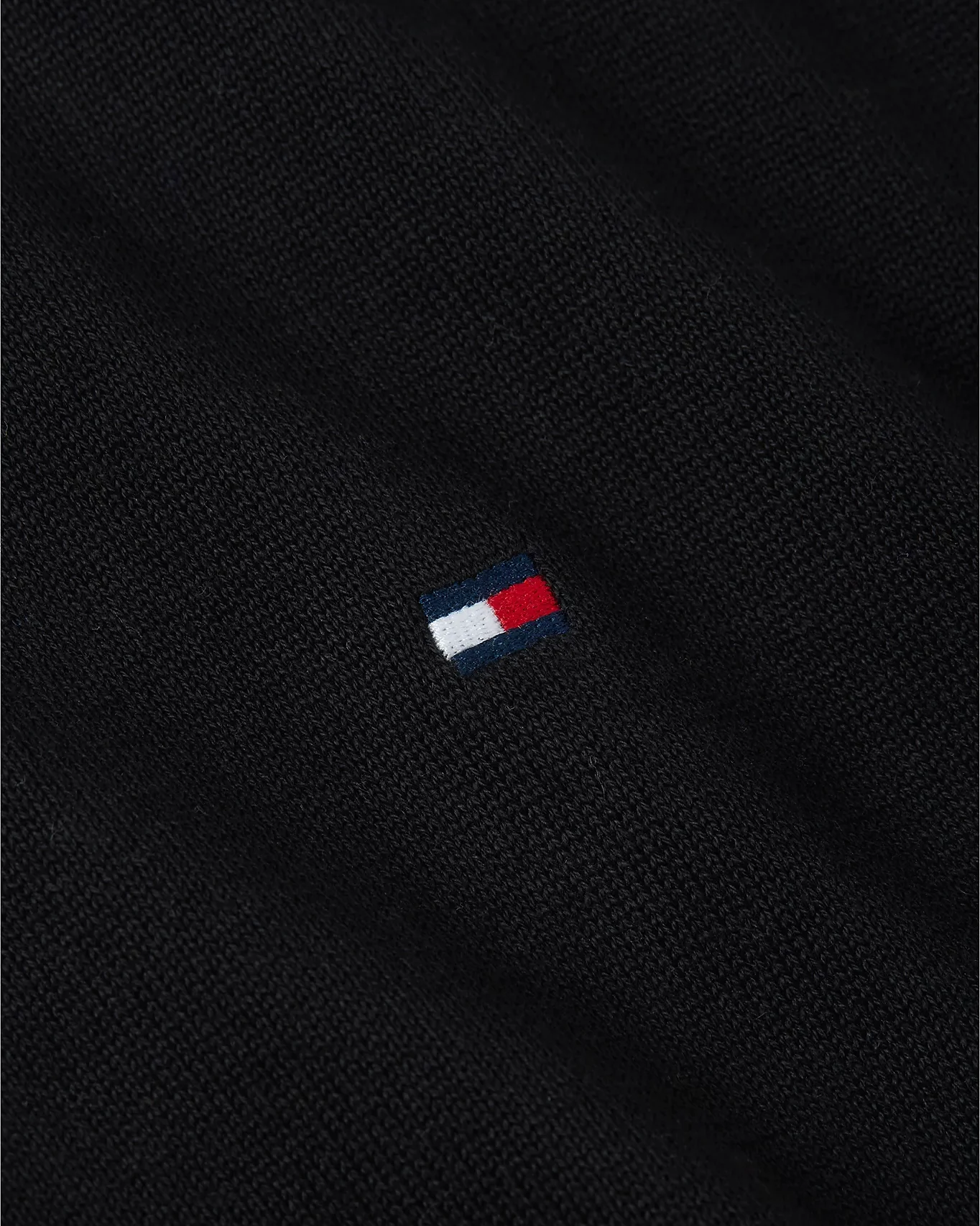 Tommy Hilfiger Essential Cotton Zip Through Sweatshirt - Black - Image 2
