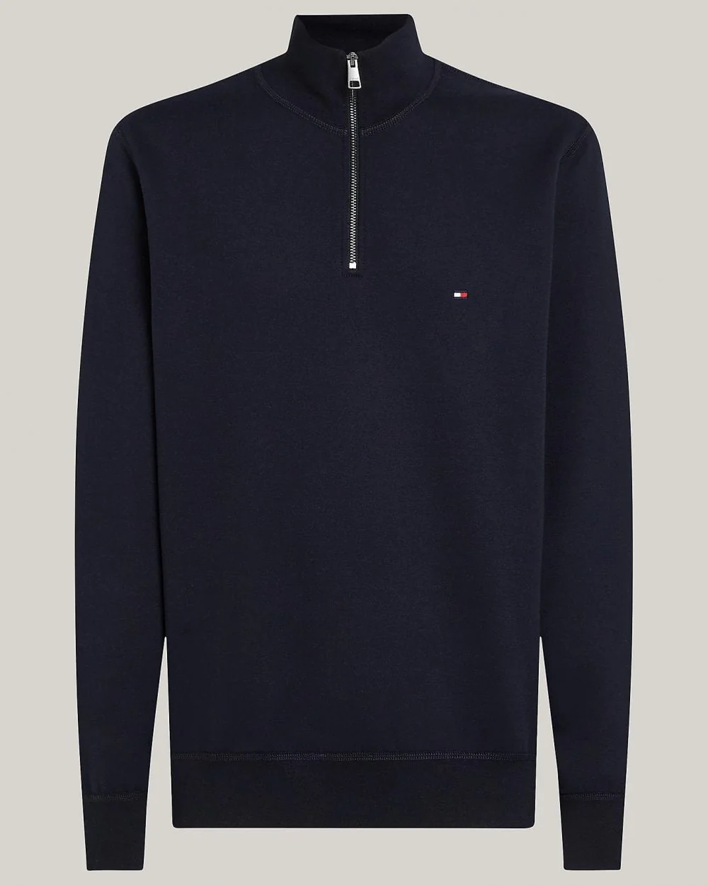Tommy Hilfiger Essential Fleece Mens Half Zip Sweatshirt - Desert Sky - Image 5