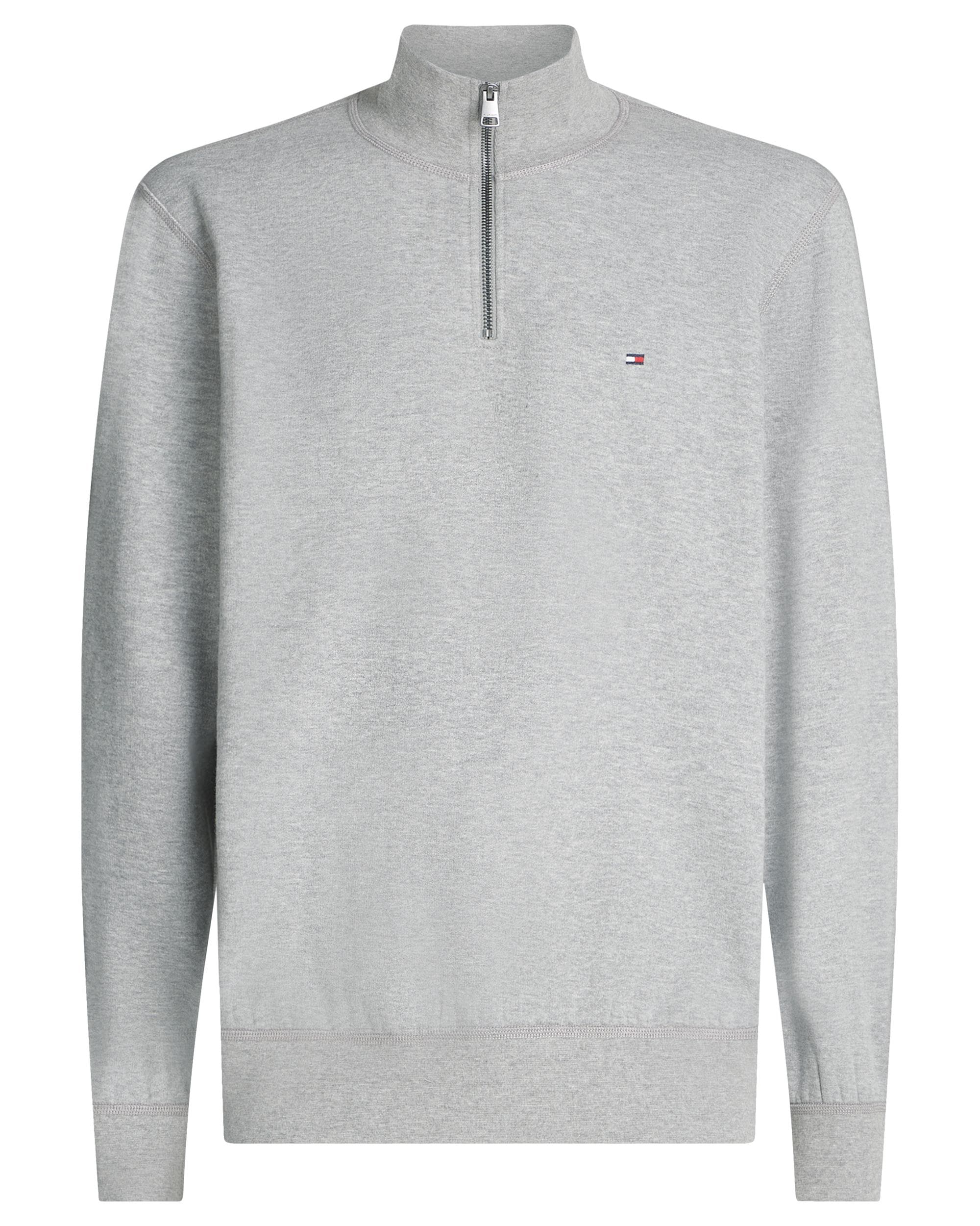 Tommy Hilfiger Essential Fleece Mens Half Zip Sweatshirt - Medium Grey Heather - Image 5