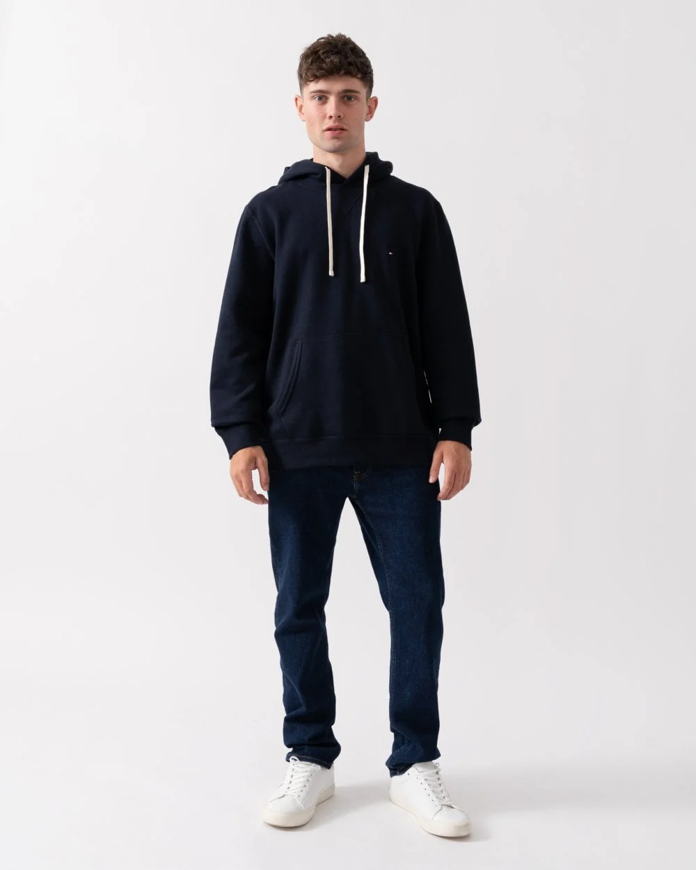 Tommy Hilfiger Essential Fleece Mens Hoodie - Desert Sky - Image 3