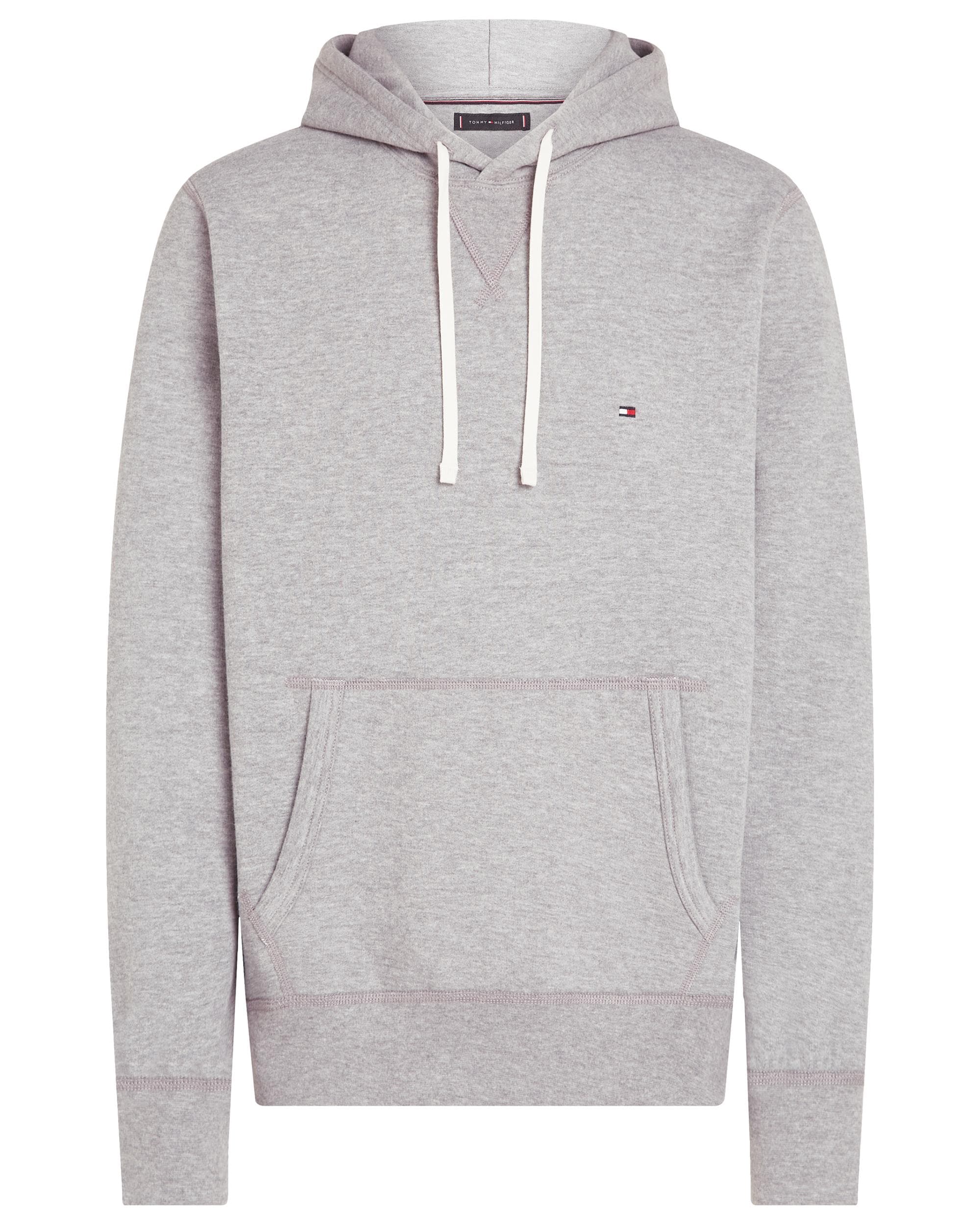 Tommy Hilfiger Essential Fleece Mens Hoodie - Medium Grey Heather - Image 5