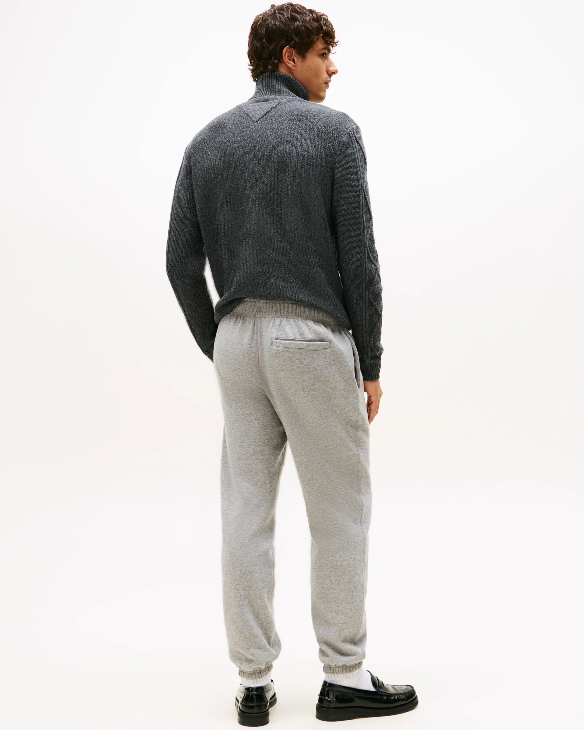 Tommy Hilfiger Essential Fleece Mens Sweatpants - Medium Grey Heather - Image 4