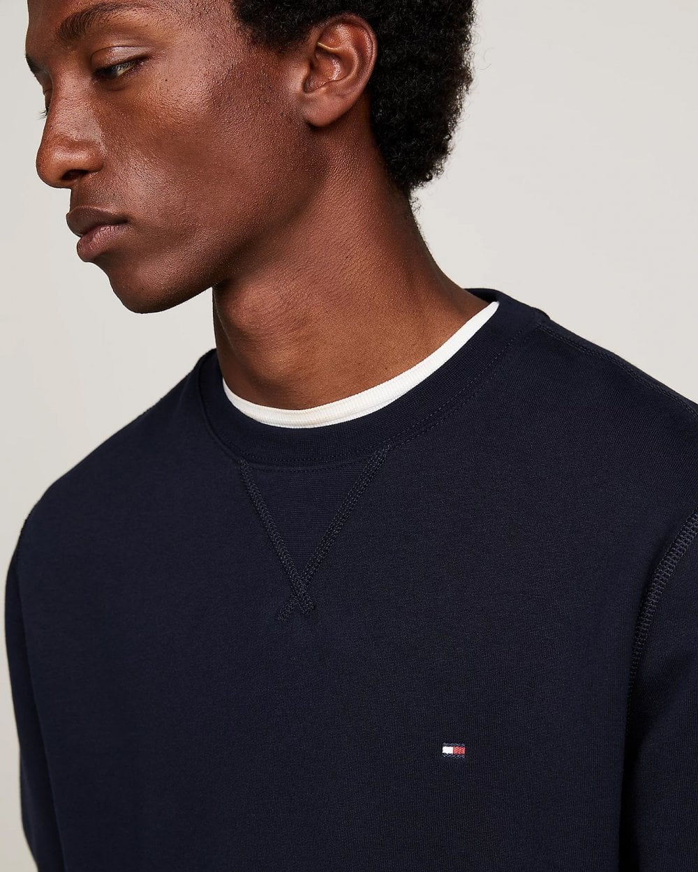 Tommy Hilfiger Essential Fleece Mens Sweatshirt - Desert Sky - Image 2
