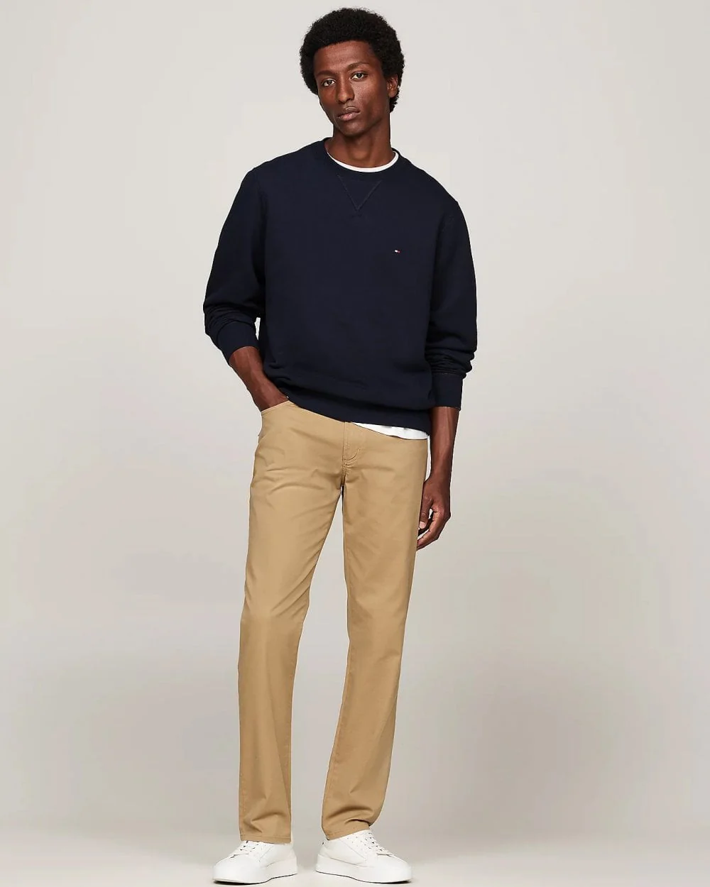 Tommy Hilfiger Essential Fleece Mens Sweatshirt - Desert Sky - Image 3