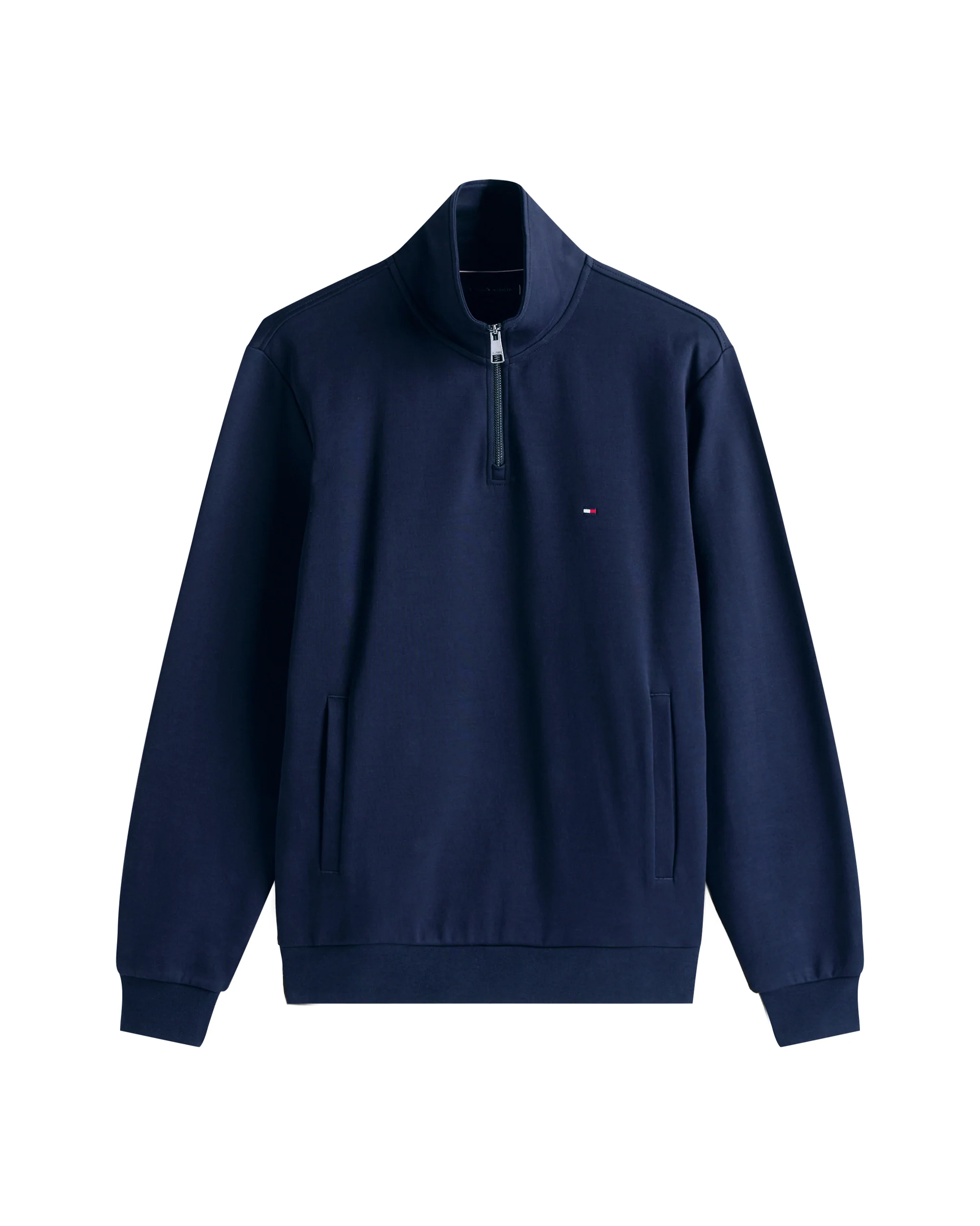 Tommy Hilfiger Essential Intechno Mens Half Zip Sweatshirt - Desert Sky - Image 5