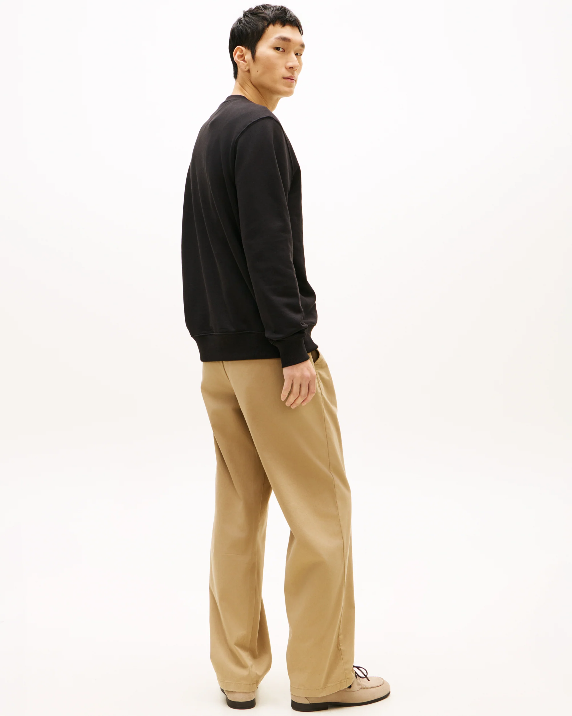 Tommy Hilfiger Essential Mens Terry Cotton Crew Neck - Black - Image 4