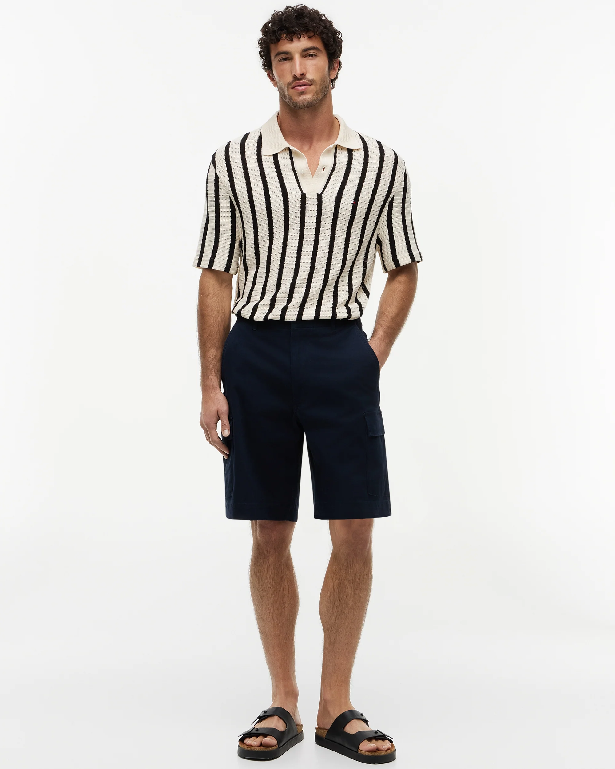 Tommy Hilfiger Essential Mens Twill Cargo Shorts - Desert Sky - Image 3