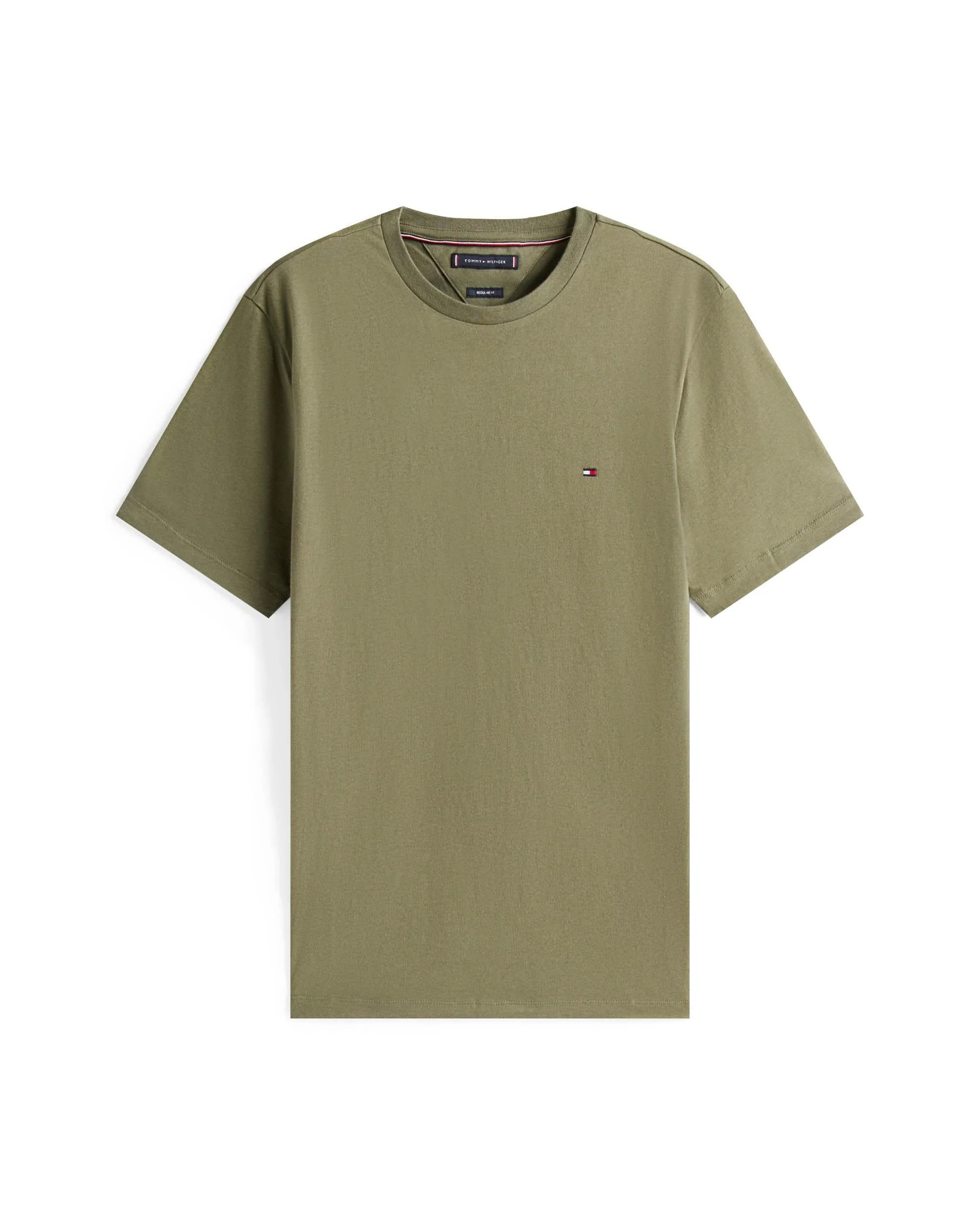 Tommy Hilfiger Essential Seasonal Regular Fit Solid Mens T-Shirt - Battle Green - Image 5