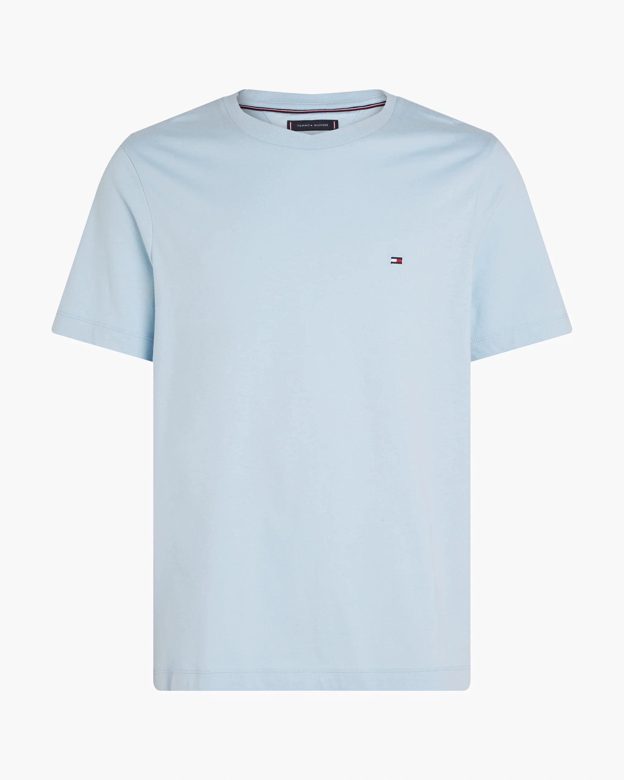Tommy Hilfiger Essential Seasonal Regular Fit Solid Mens T-Shirt - Breezy Blue - Image 5