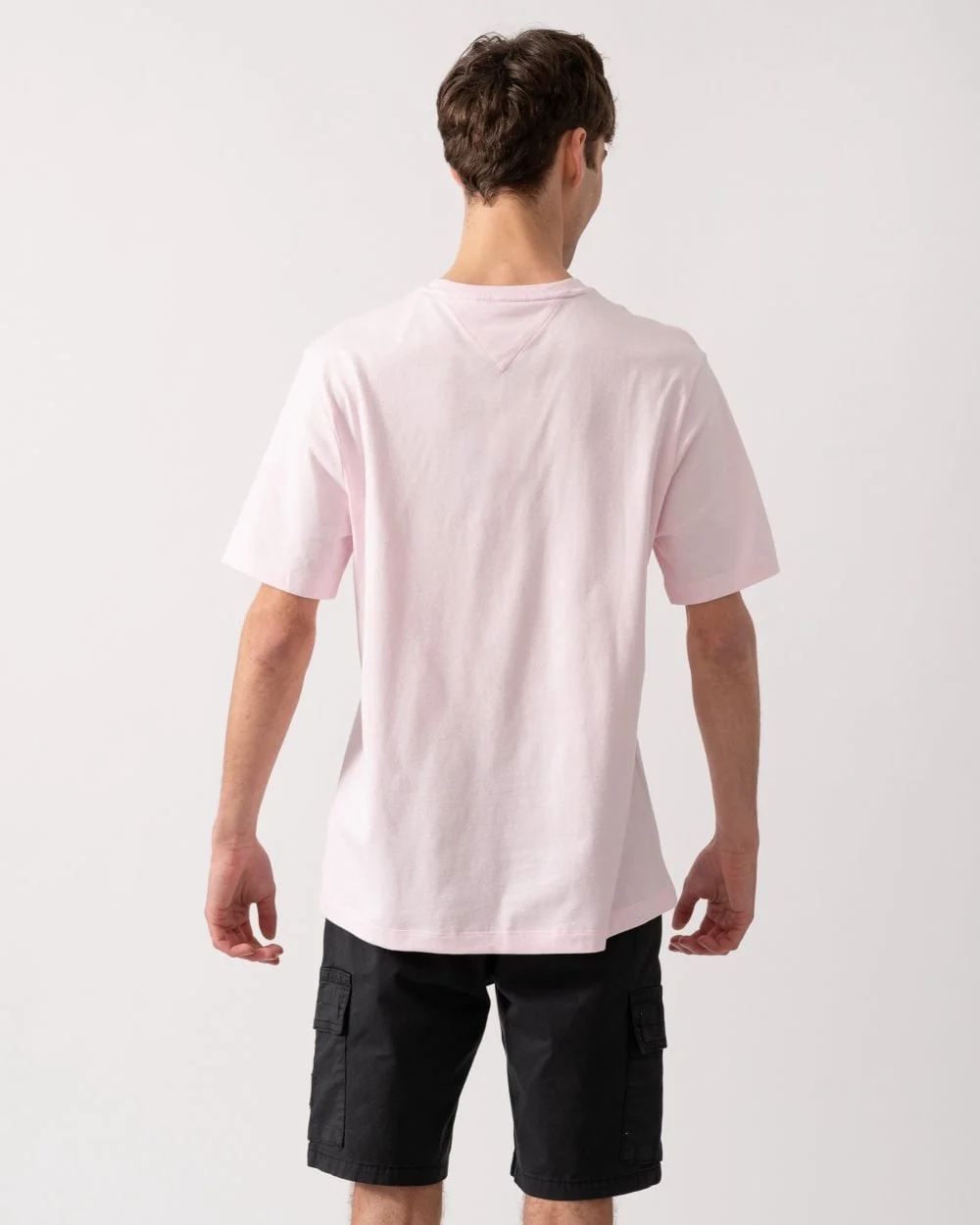 Tommy Hilfiger Essential Seasonal Regular Fit Solid Mens T-Shirt - Light Pink - Image 4