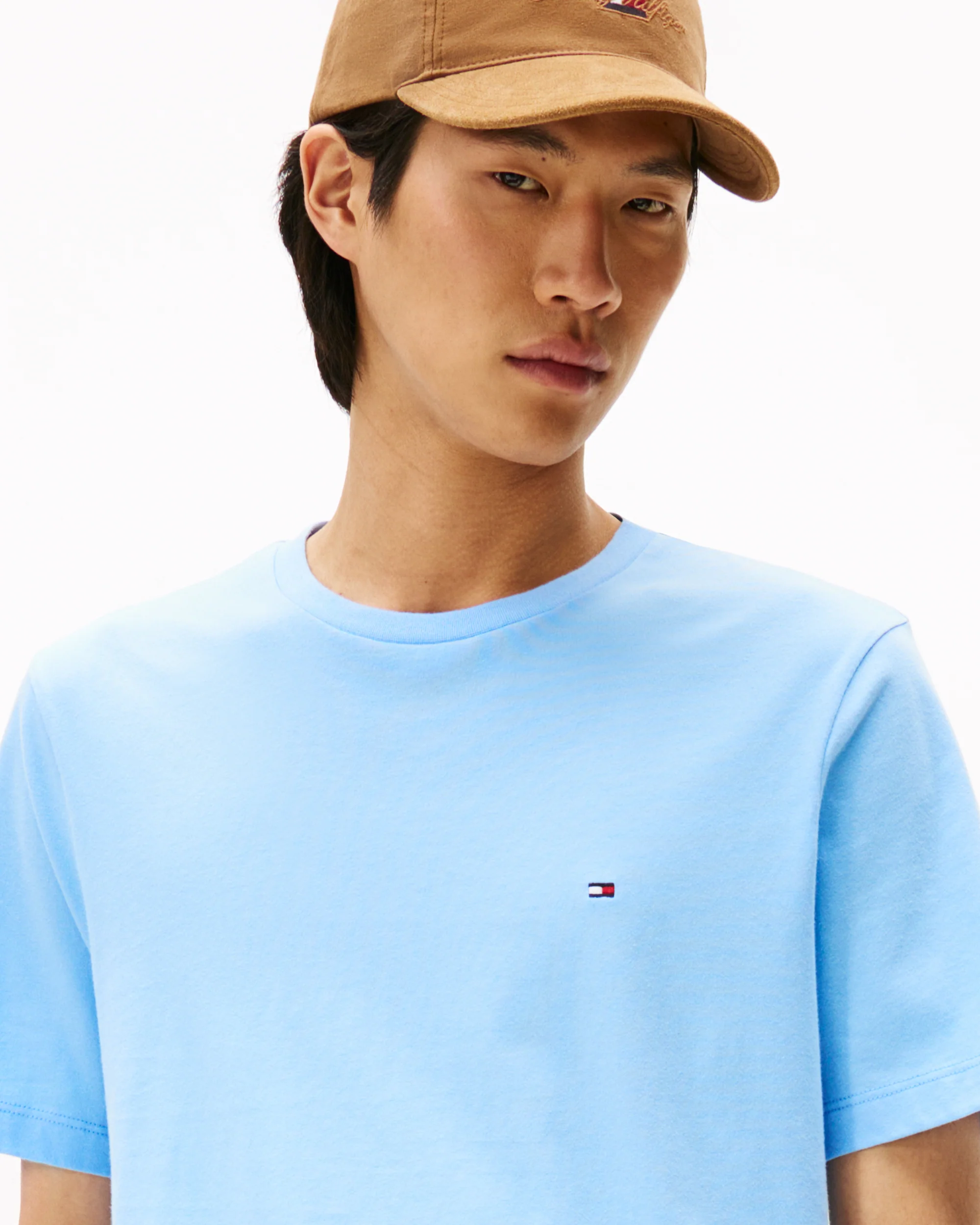 Tommy Hilfiger Essential Seasonal Regular Fit Solid Mens T-Shirt - Vessel Blue - Image 2
