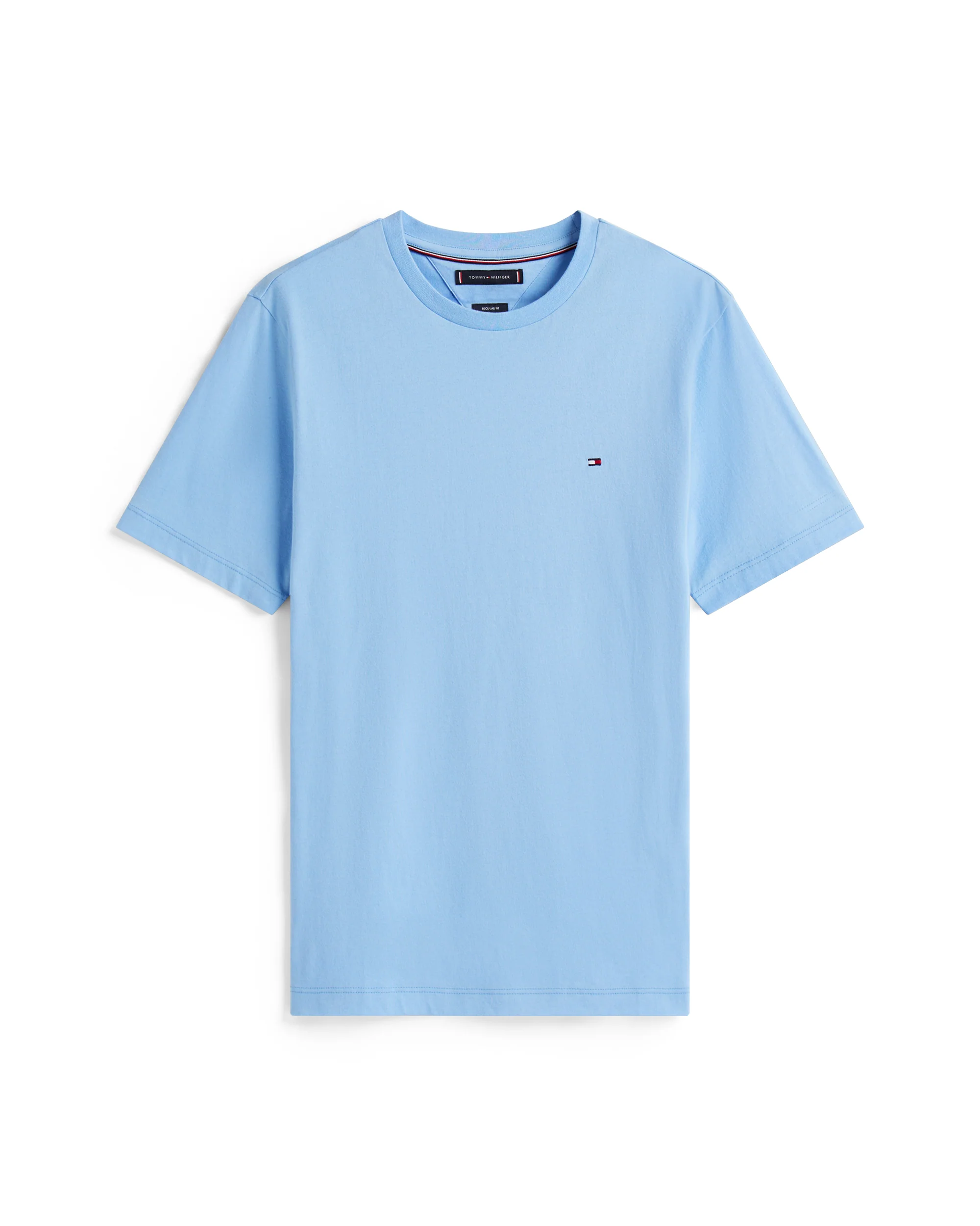 Tommy Hilfiger Essential Seasonal Regular Fit Solid Mens T-Shirt - Vessel Blue - Image 5