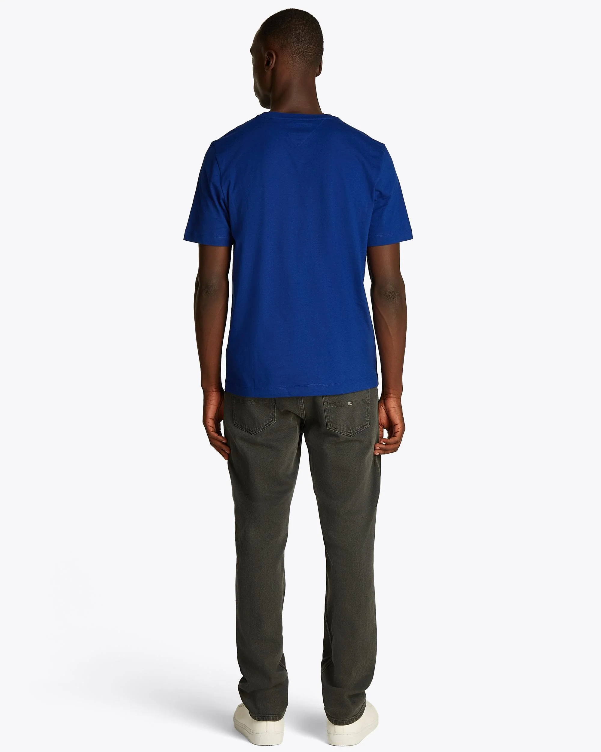 Tommy Hilfiger Essential Seasonal Regular Fit Solid Mens T-Shirt - Wedge Blue - Image 3