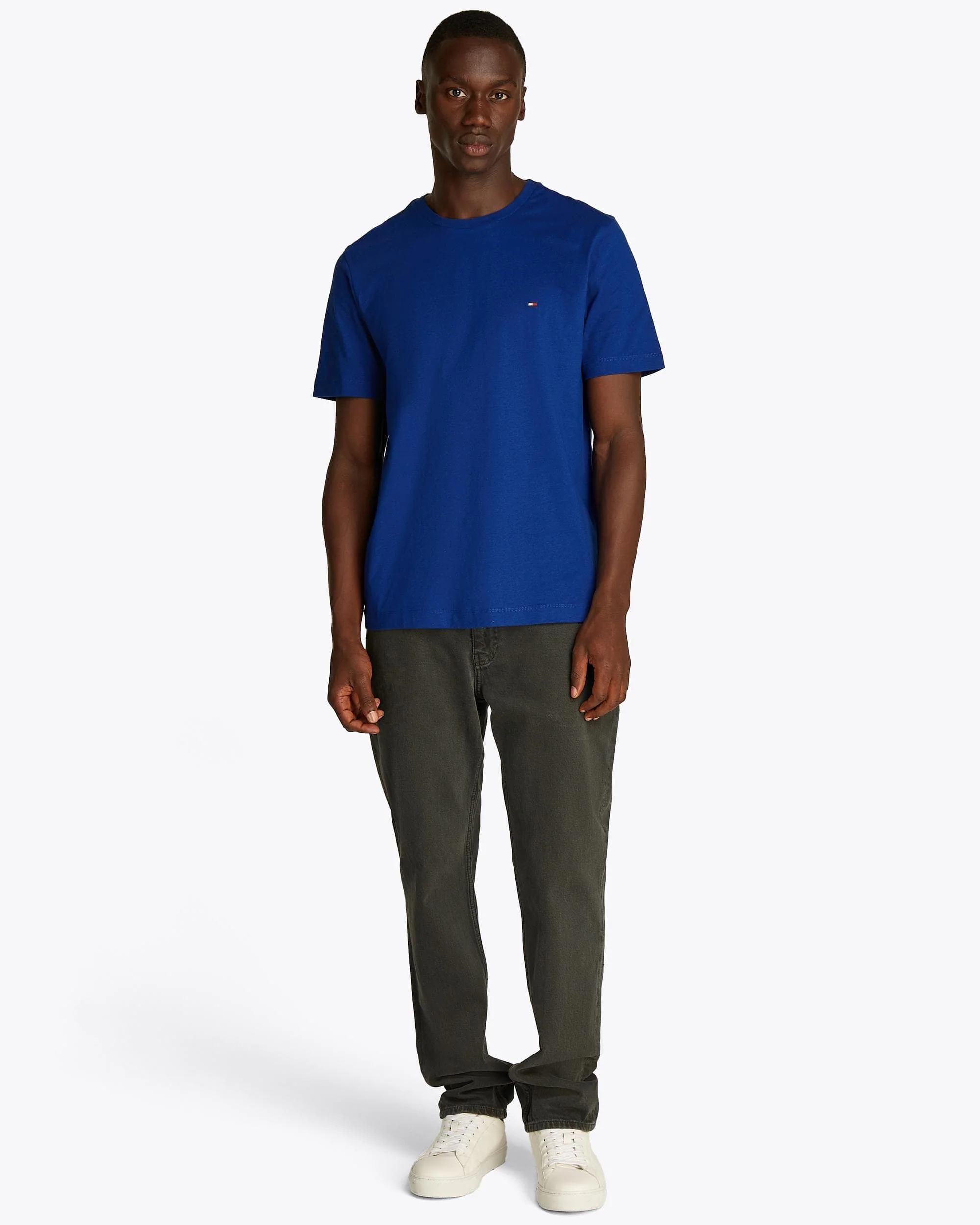 Tommy Hilfiger Essential Seasonal Regular Fit Solid Mens T-Shirt - Wedge Blue - Image 4