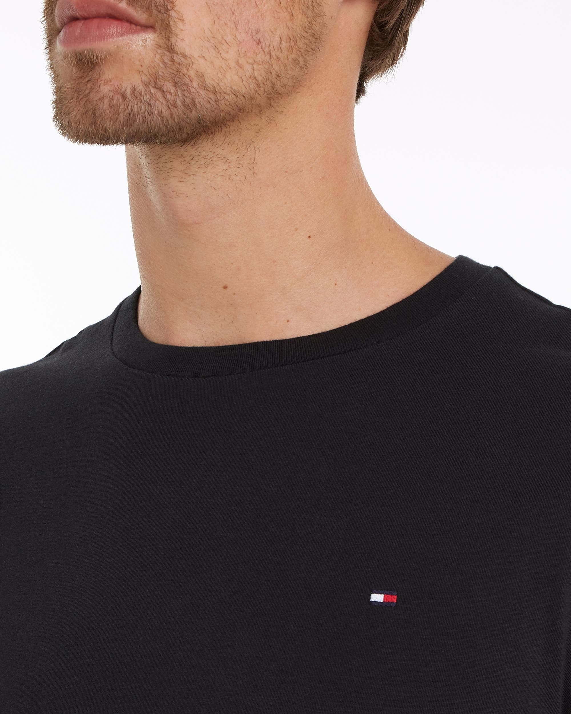 Tommy Hilfiger Essential Solid Mens T-Shirt - Black - Image 2
