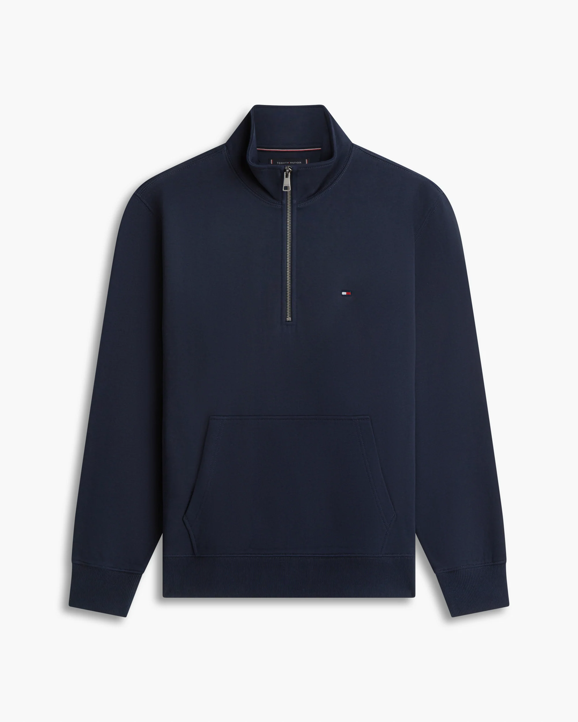 Tommy Hilfiger Essential Terry 1/4 Zip Mens Sweatshirt - Desert Sky - Image 5