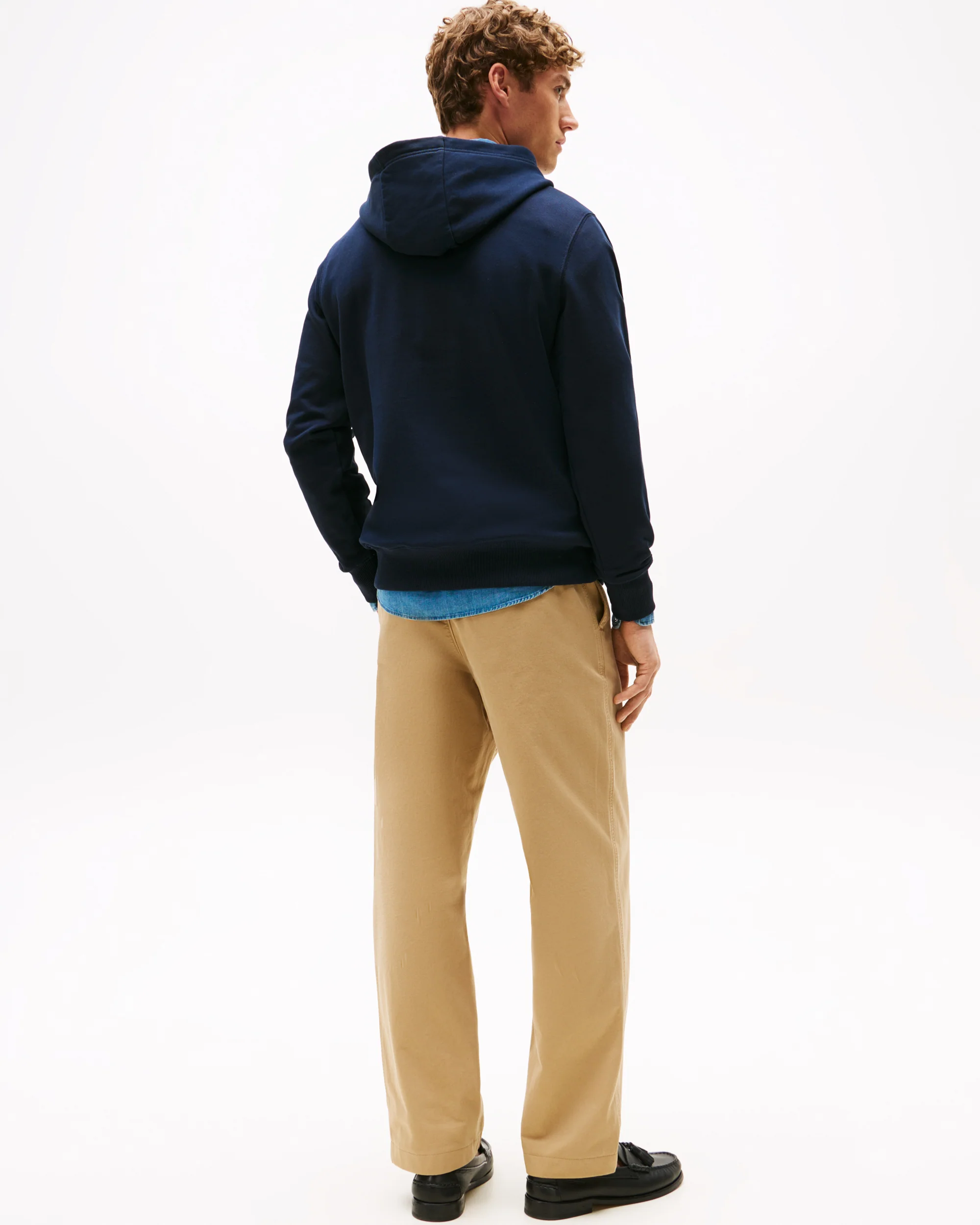 Tommy Hilfiger Essential Terry Mens Hoodie - Desert Sky - Image 4