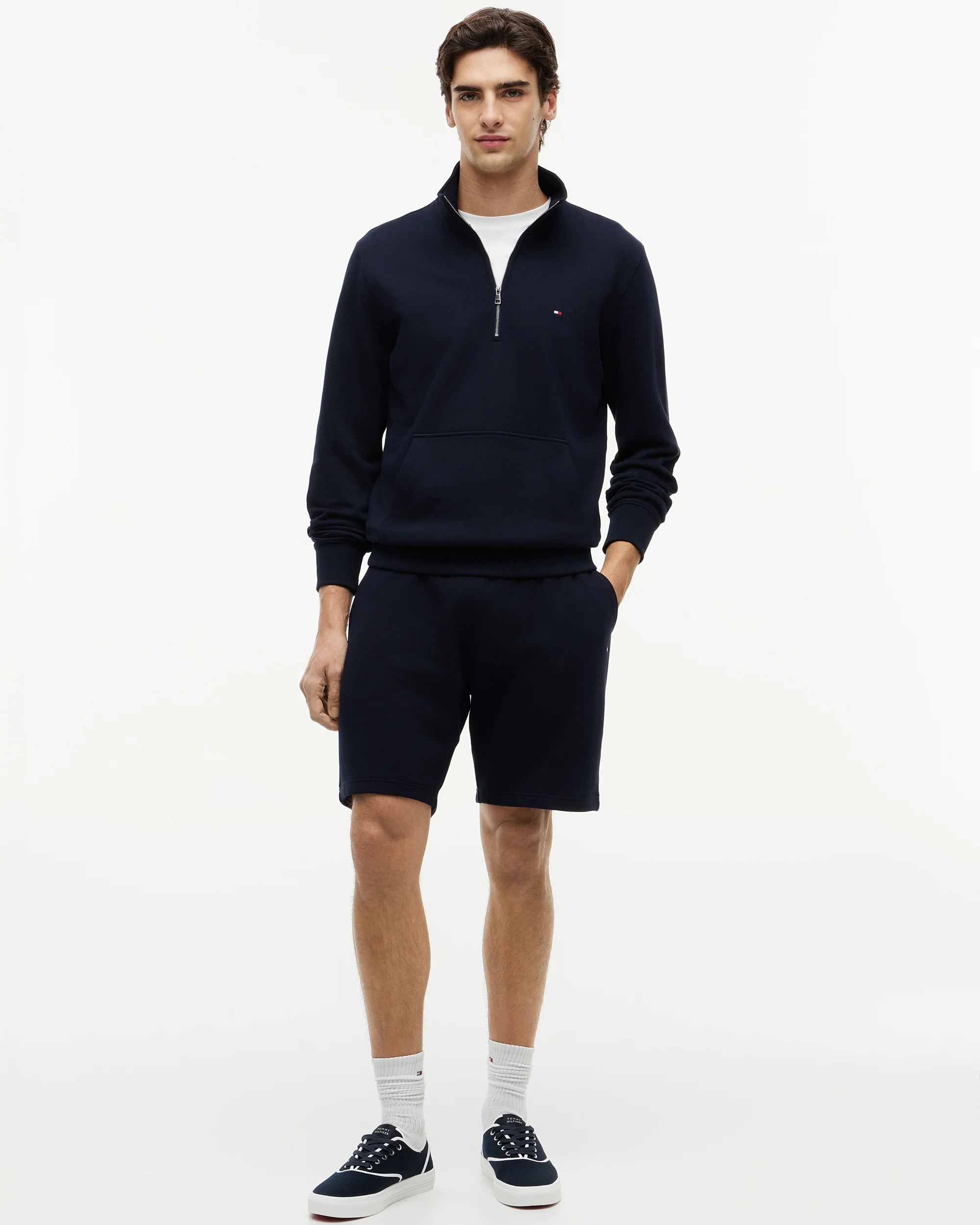 Tommy Hilfiger Essential Terry Mens Sweatshorts - Navy Blue - Image 3