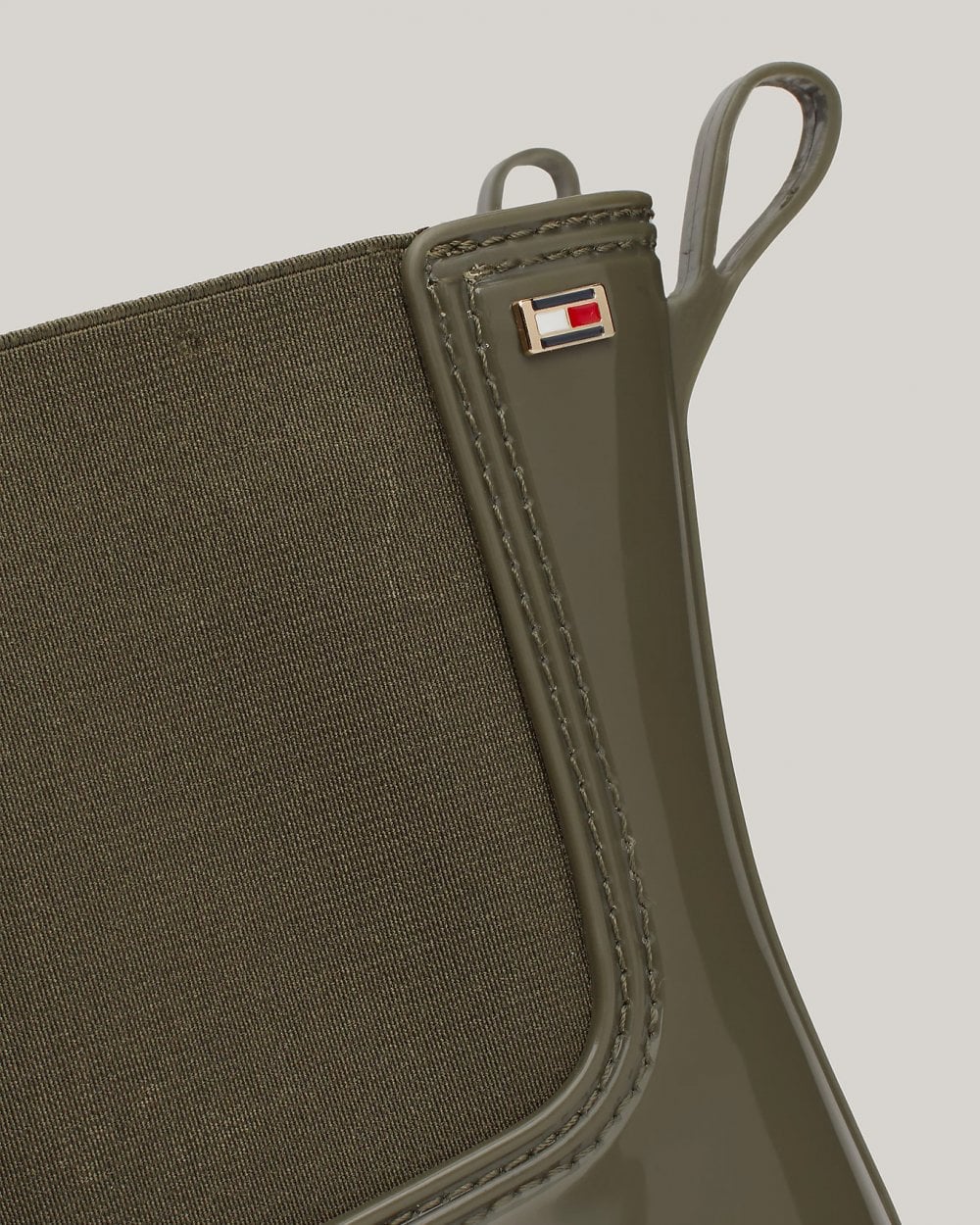 Tommy Hilfiger Flag Womens Chelsea Rainboots - Utility Olive - Image 5