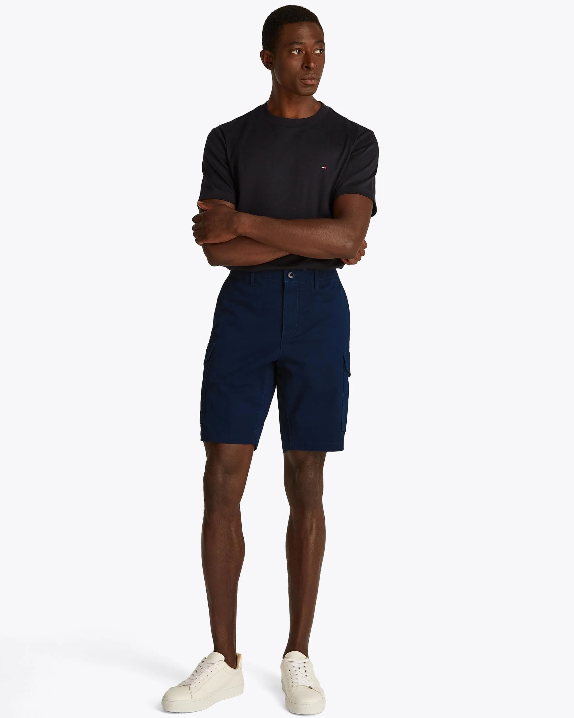 Tommy Hilfiger Harlem 1985 Mens Cargo Shorts - Night Sky - Image 3