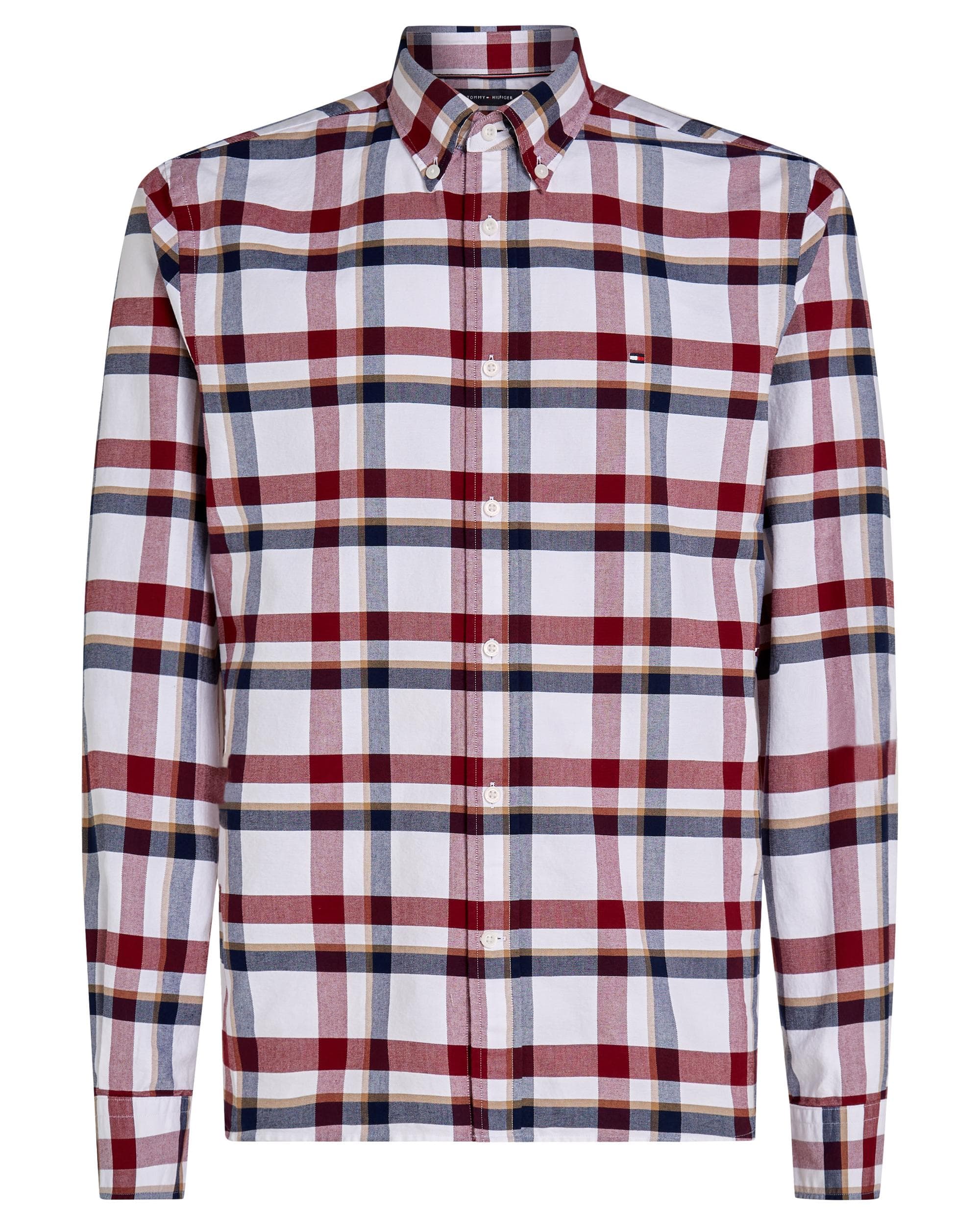 Tommy Hilfiger Heritage Check Mens Long Sleeve Oxford Shirt - Image 5