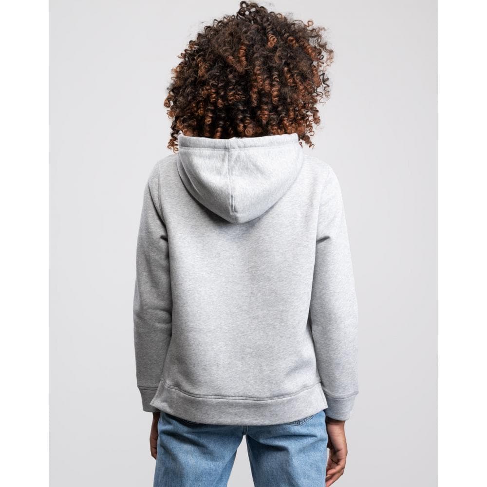 Tommy Hilfiger Heritage Logo Womens Hoodie - Light Grey Htr - Image 3