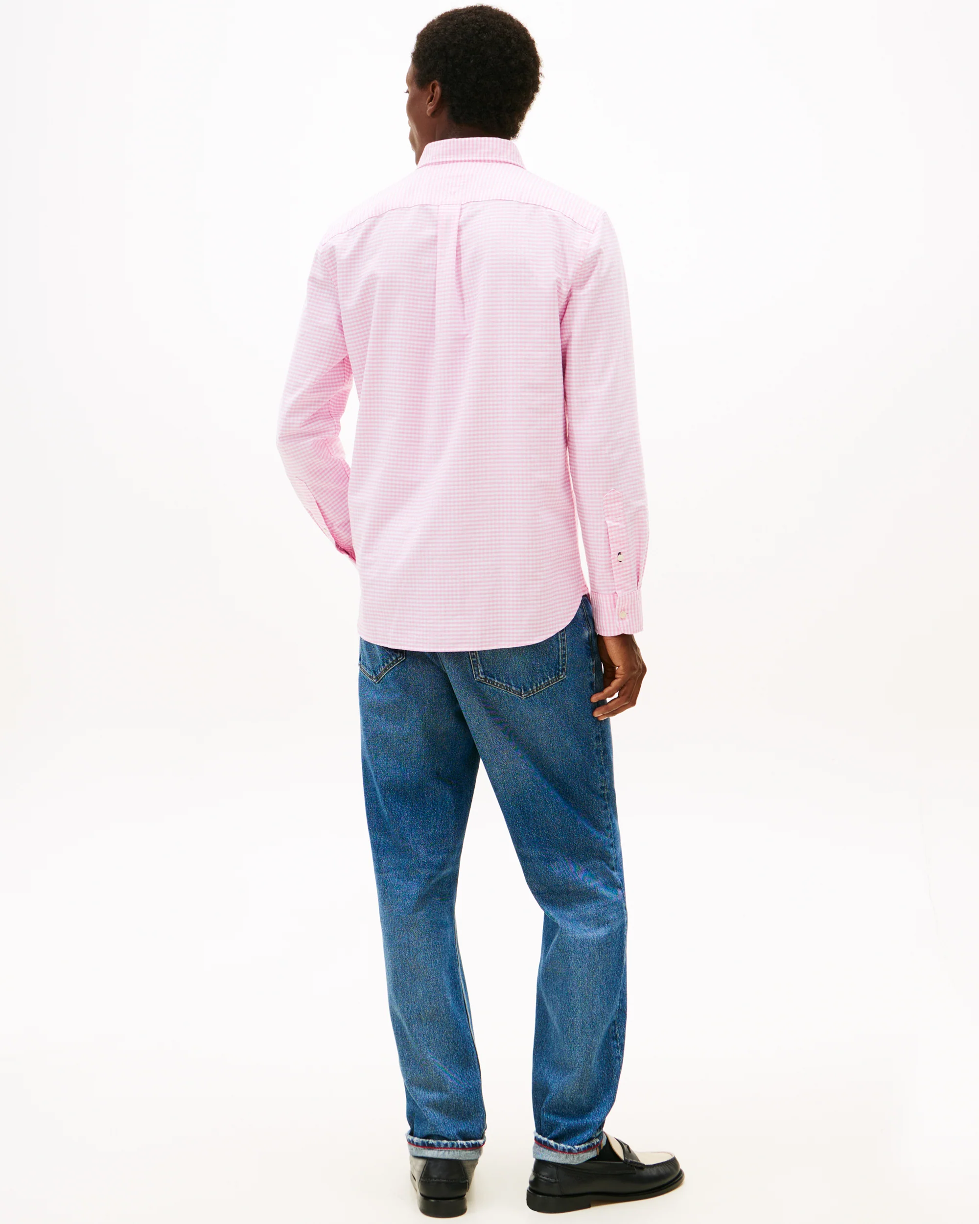 Tommy Hilfiger Heritage Oxford Gingham Mens Shirt - Rose Petal/Check - Image 4
