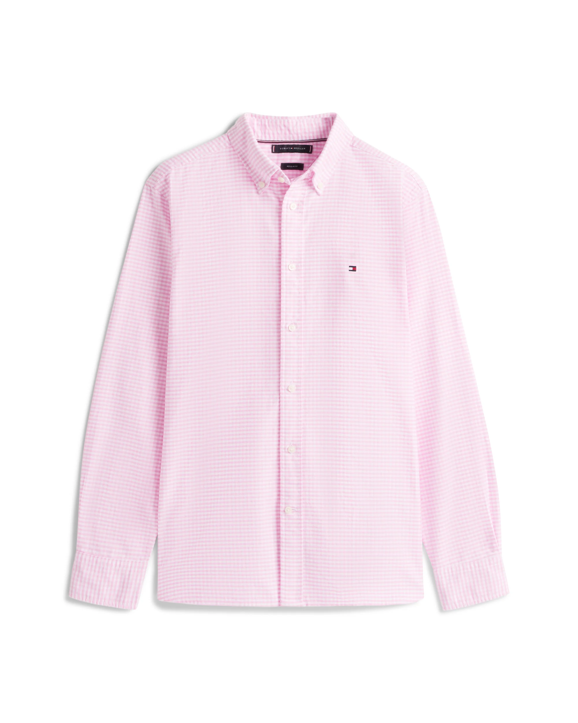 Tommy Hilfiger Heritage Oxford Gingham Mens Shirt - Rose Petal/Check - Image 5